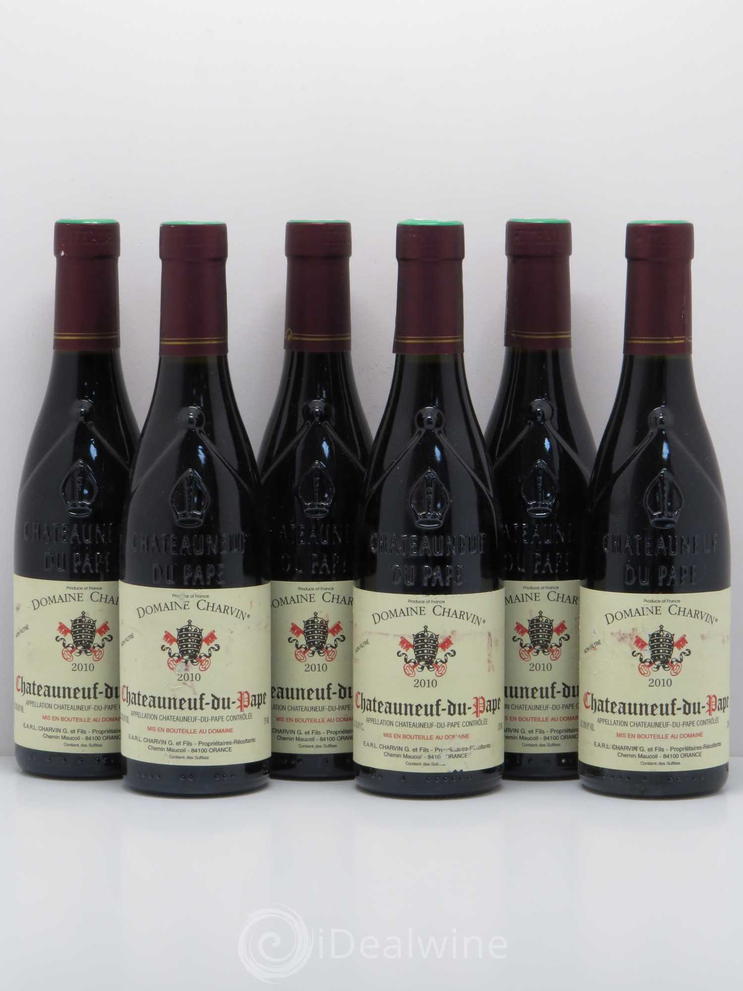 Châteauneuf-du-Pape Charvin (Domaine) 2010 - Lot de 6 demi bouteilles - 0