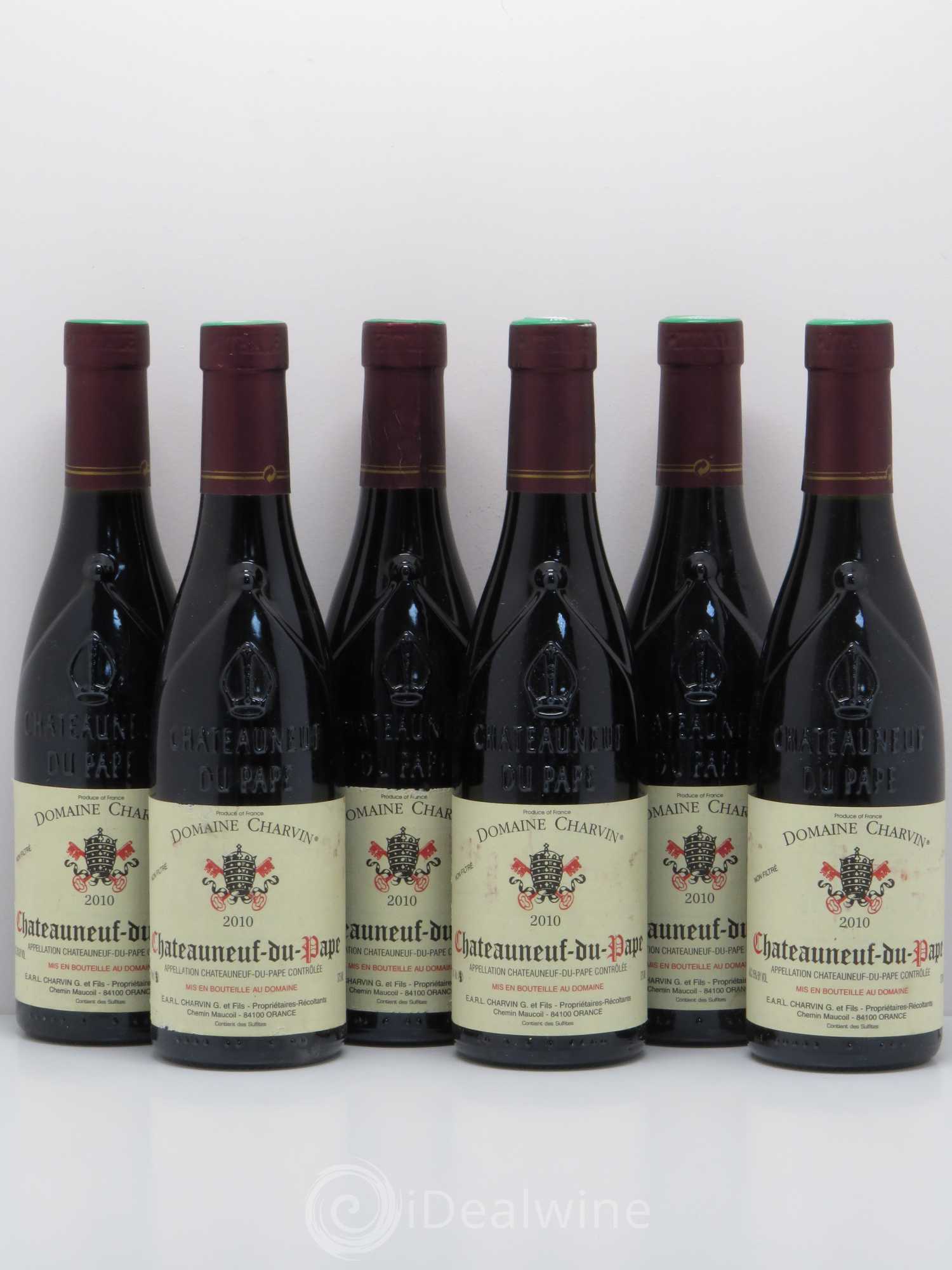 Châteauneuf-du-Pape Charvin (Domaine) 2010 - Lot de 6 demi bouteilles - 0