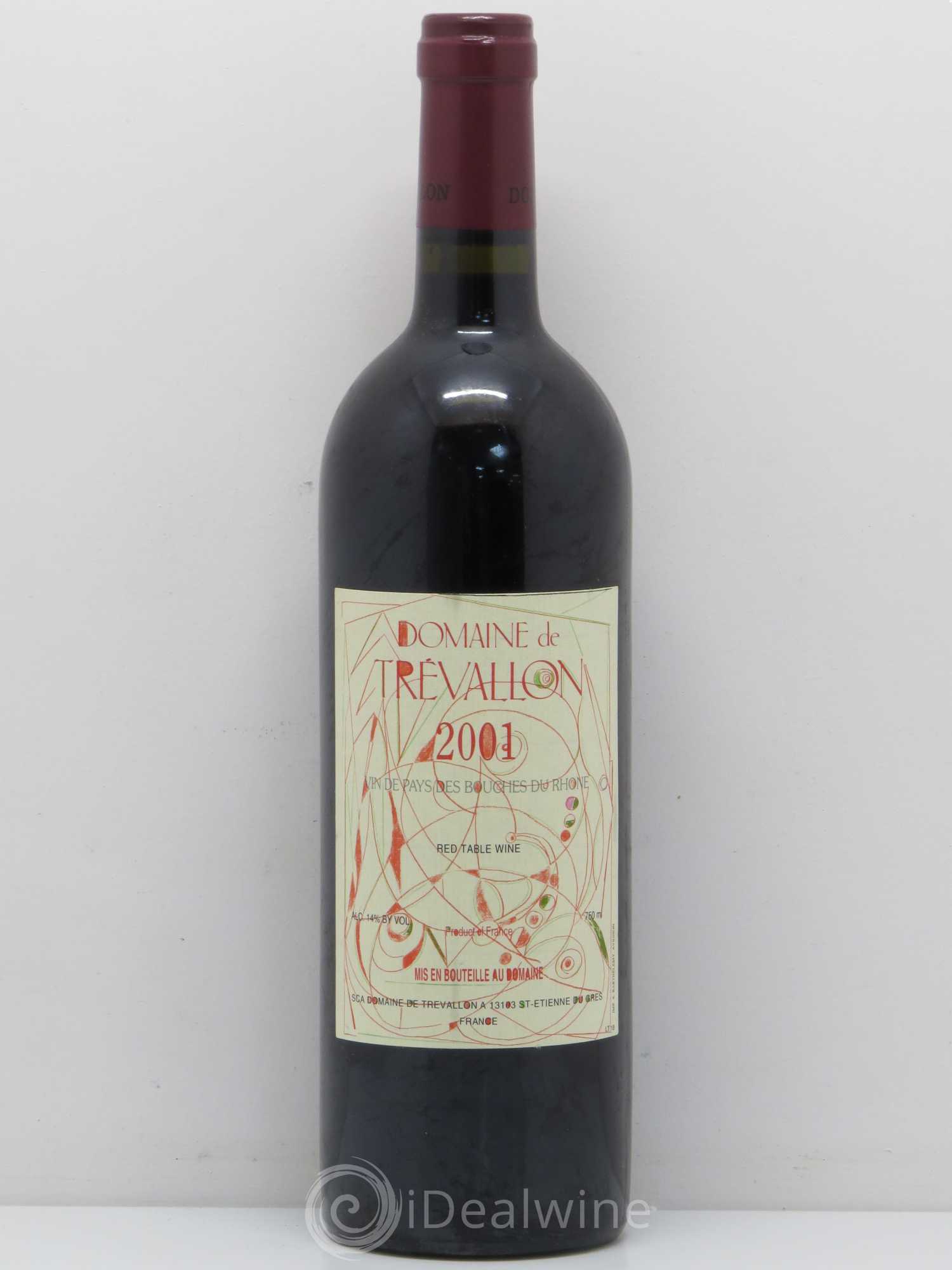 Coteaux d'Aix-en-Provence Trévallon (Domaine de) Eloi Dürrbach 2001 - Lot de 1 bouteille - 0