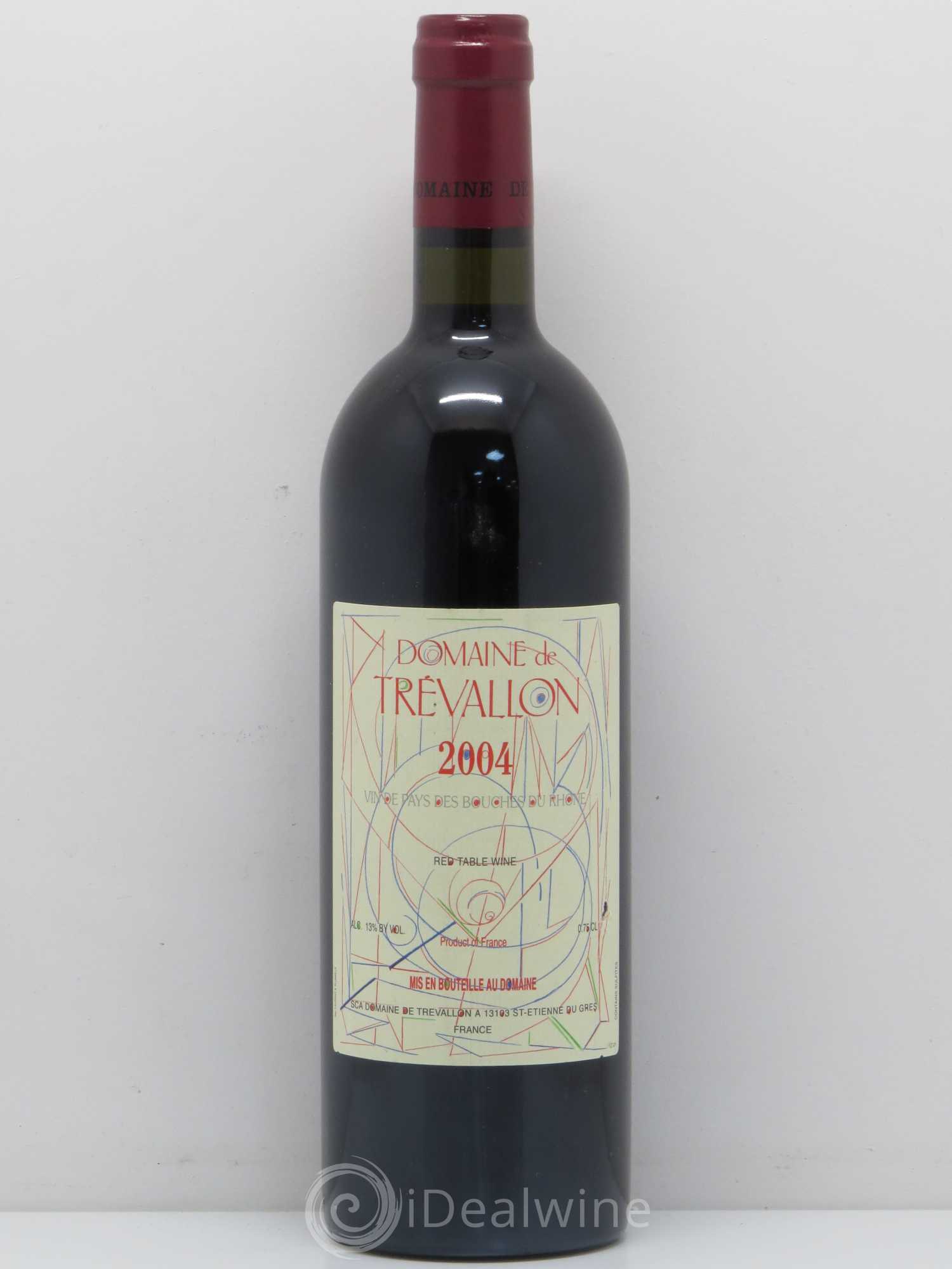 Coteaux d'Aix-en-Provence Trévallon (Domaine de) Eloi Dürrbach 2004 - Lot de 1 bouteille - 0