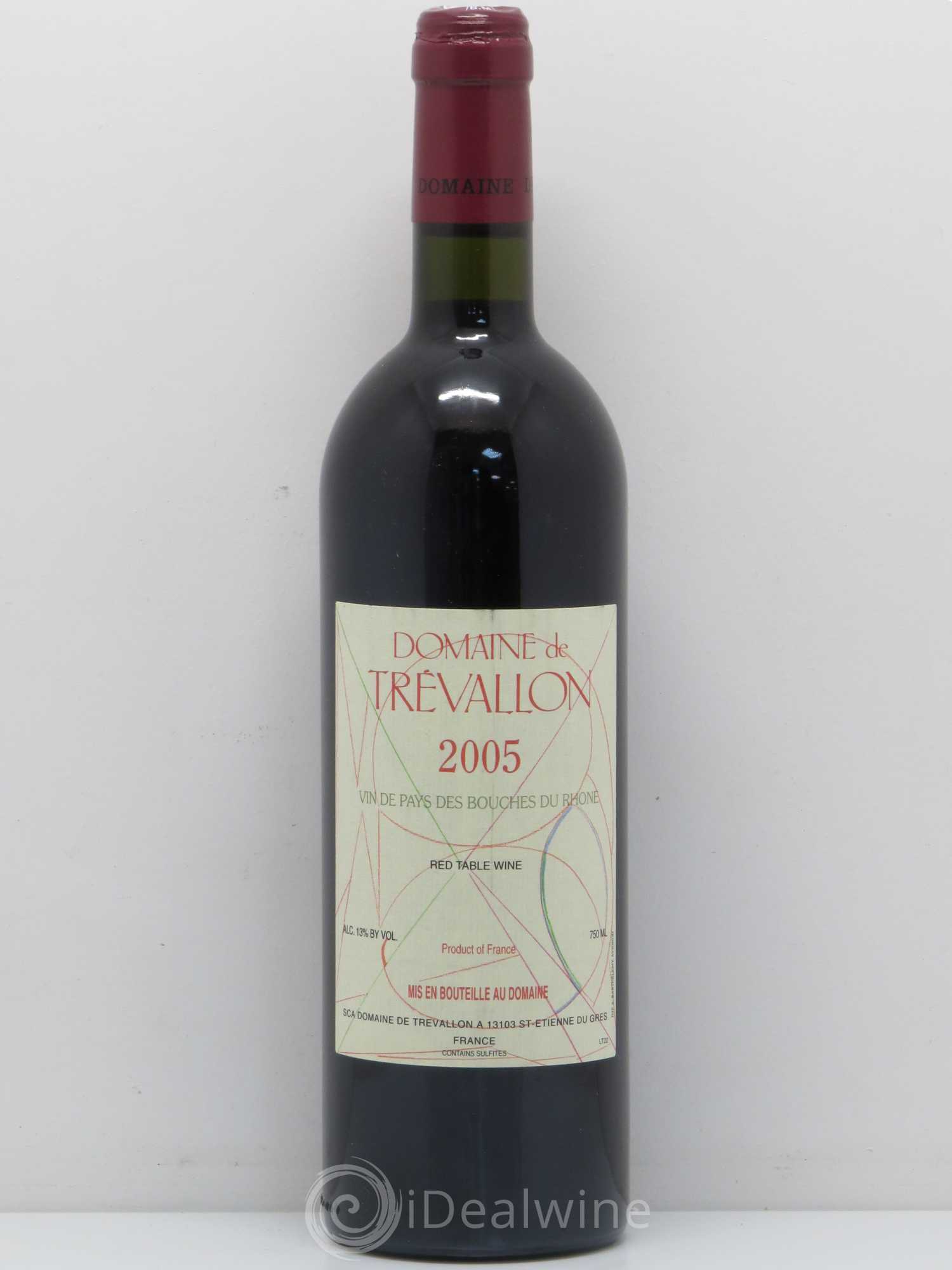 Coteaux d'Aix-en-Provence Trévallon (Domaine de) Eloi Dürrbach 2005 - Lot de 1 bouteille - 0