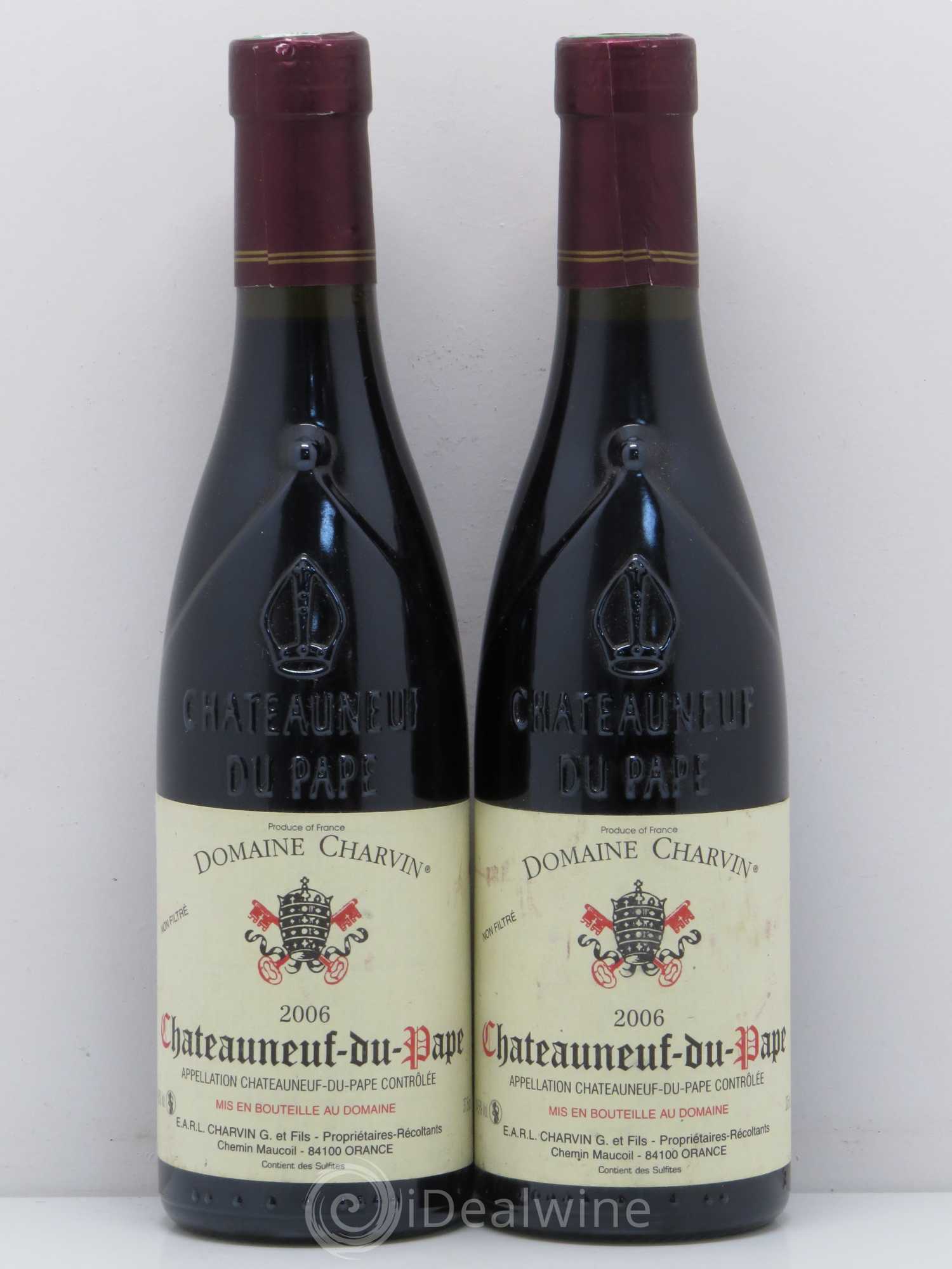 Châteauneuf-du-Pape Charvin (Domaine) 2006 - Lot de 2 demi bouteilles - 0