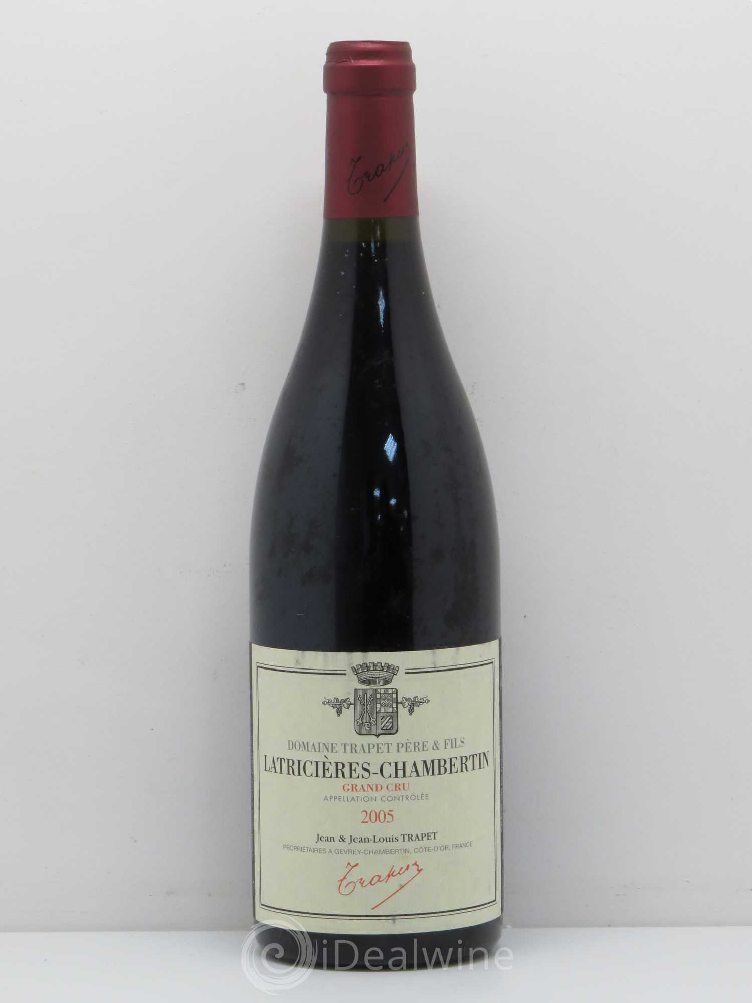 Latricières-Chambertin Grand Cru Domaine Trapet 2005 - Lot de 1 bouteille - 0