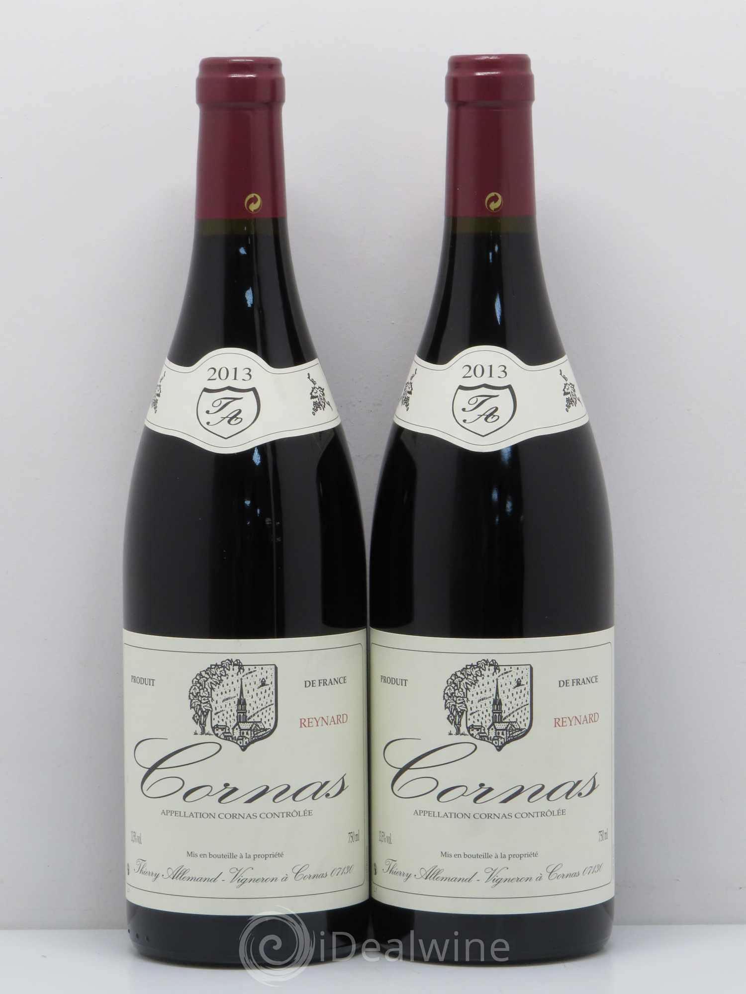 Cornas Reynard Thierry Allemand 2013 - Lot de 2 bouteilles - 0