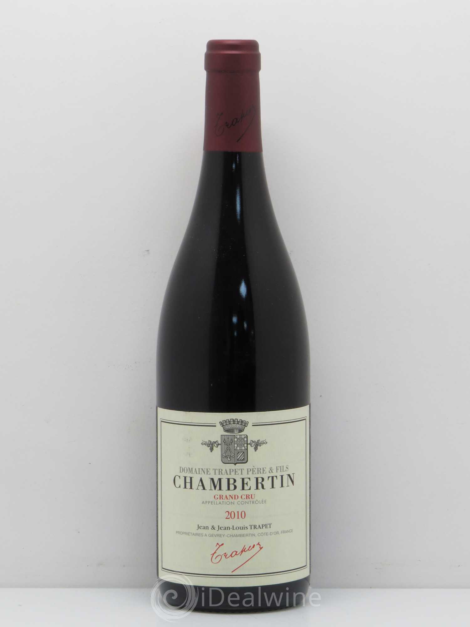 Chambertin Grand Cru Domaine Trapet 2010 - Lot de 1 bouteille - 0