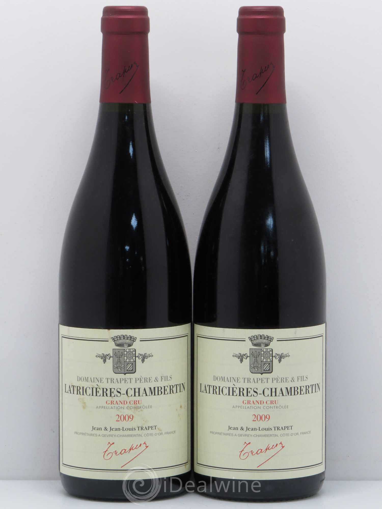Latricières-Chambertin Grand Cru Domaine Trapet 2009 - Lot de 2 bouteilles - 0