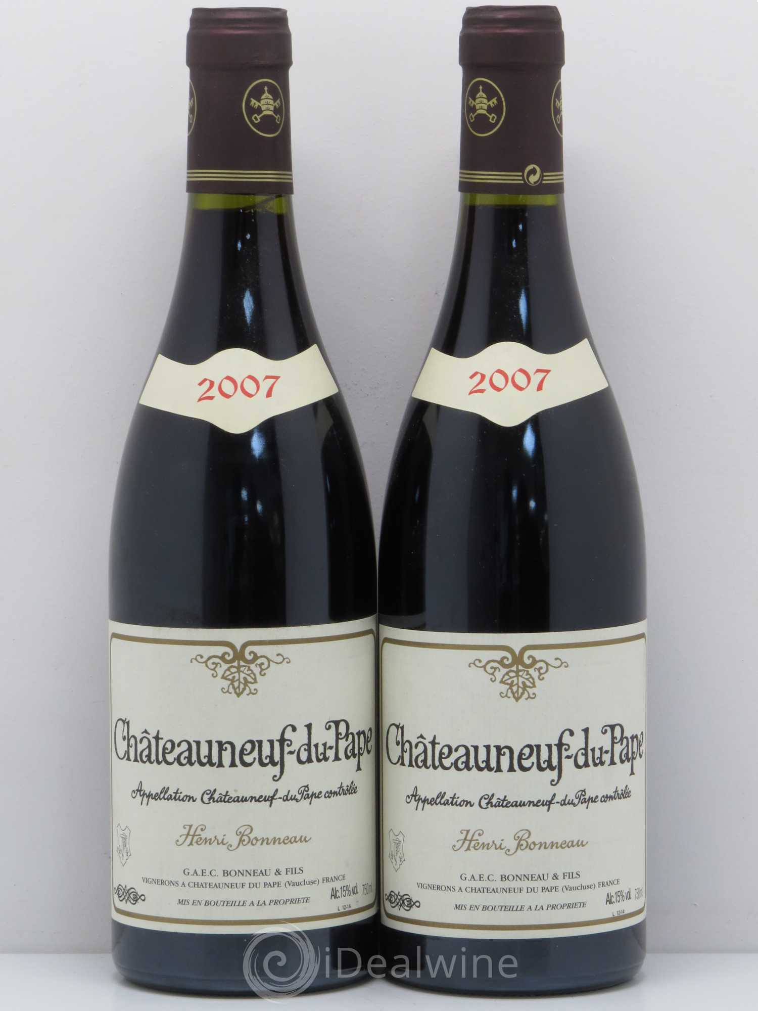 Châteauneuf-du-Pape Henri Bonneau Henri Bonneau & Fils 2007 - Lot de 2 bouteilles - 0