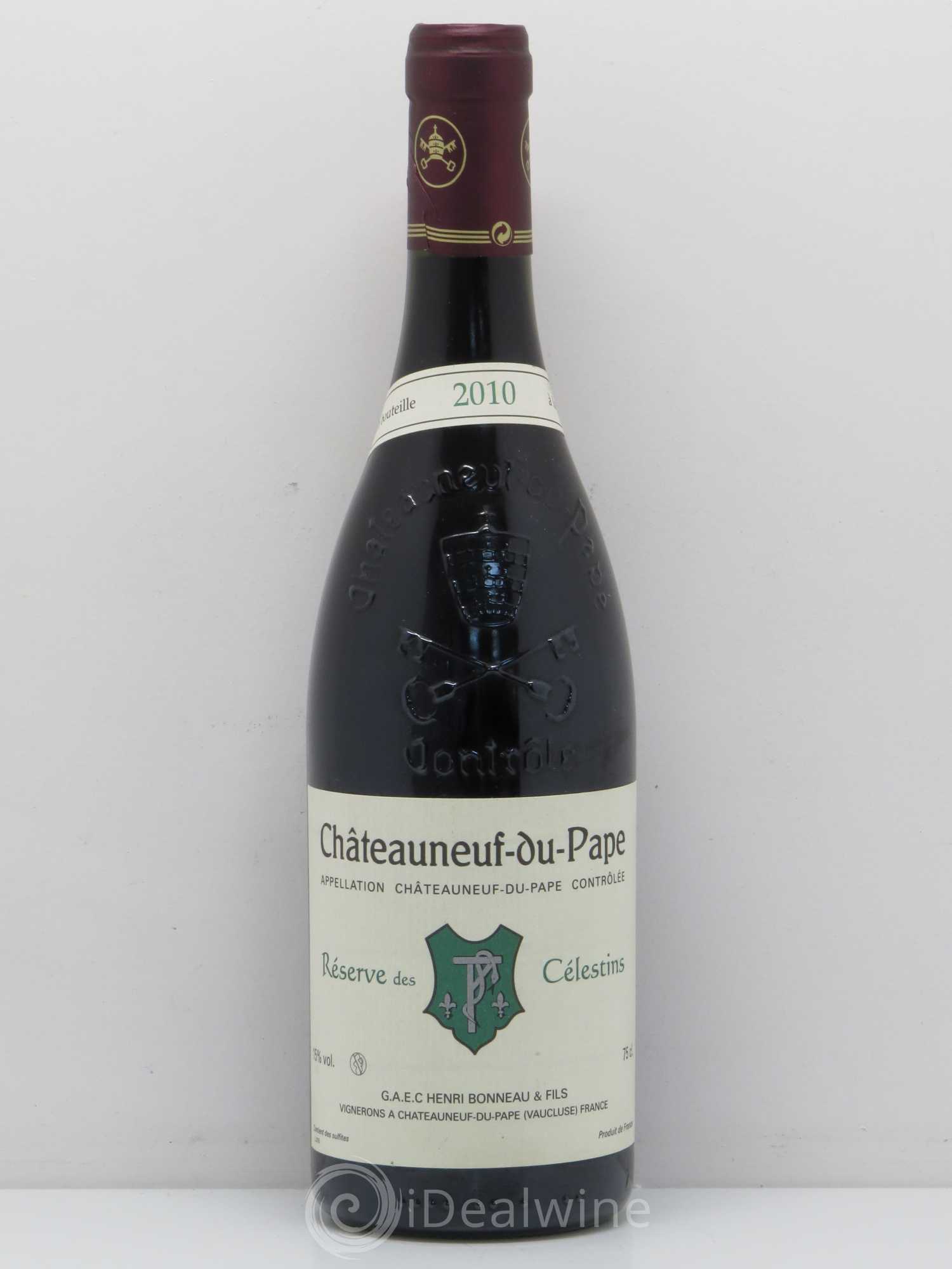 Châteauneuf-du-Pape Réserve des Célestins Henri Bonneau & Fils 2010 - Lot de 1 bouteille - 0