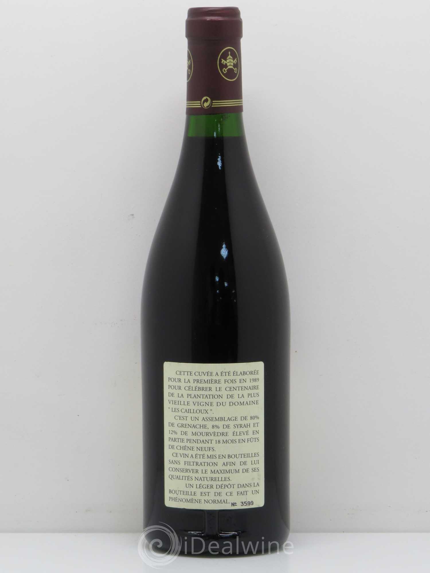 Châteauneuf-du-Pape Les Cailloux Cuvée Centenaire André Brunel 2000 - Lot de 1 bouteille - 1