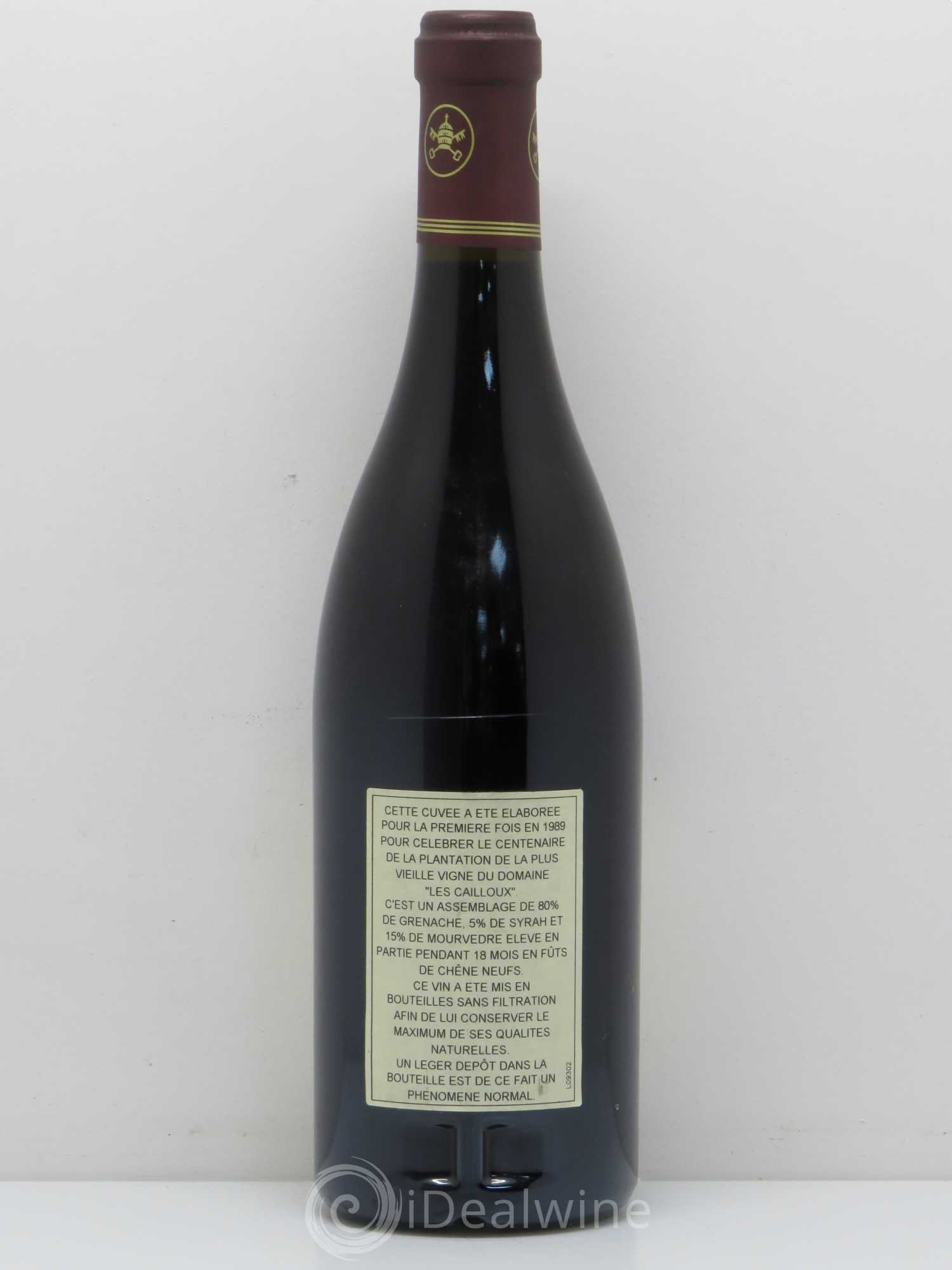 Châteauneuf-du-Pape Les Cailloux Cuvée Centenaire André Brunel 2007 - Lot de 1 bouteille - 1