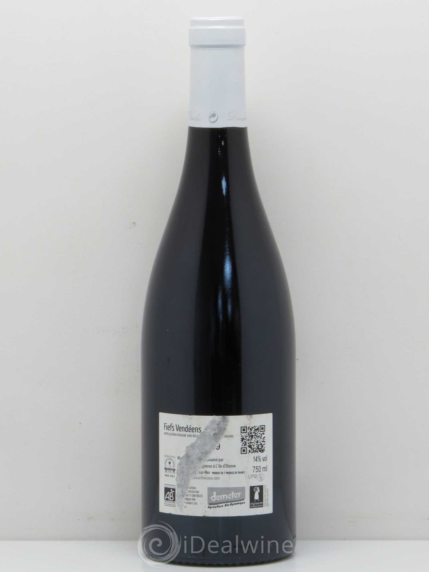 Divers Fiefs Vendéens Plante Gâte Domaine Saint Nicolas 2009 - Posten von 1 Flasche - 1