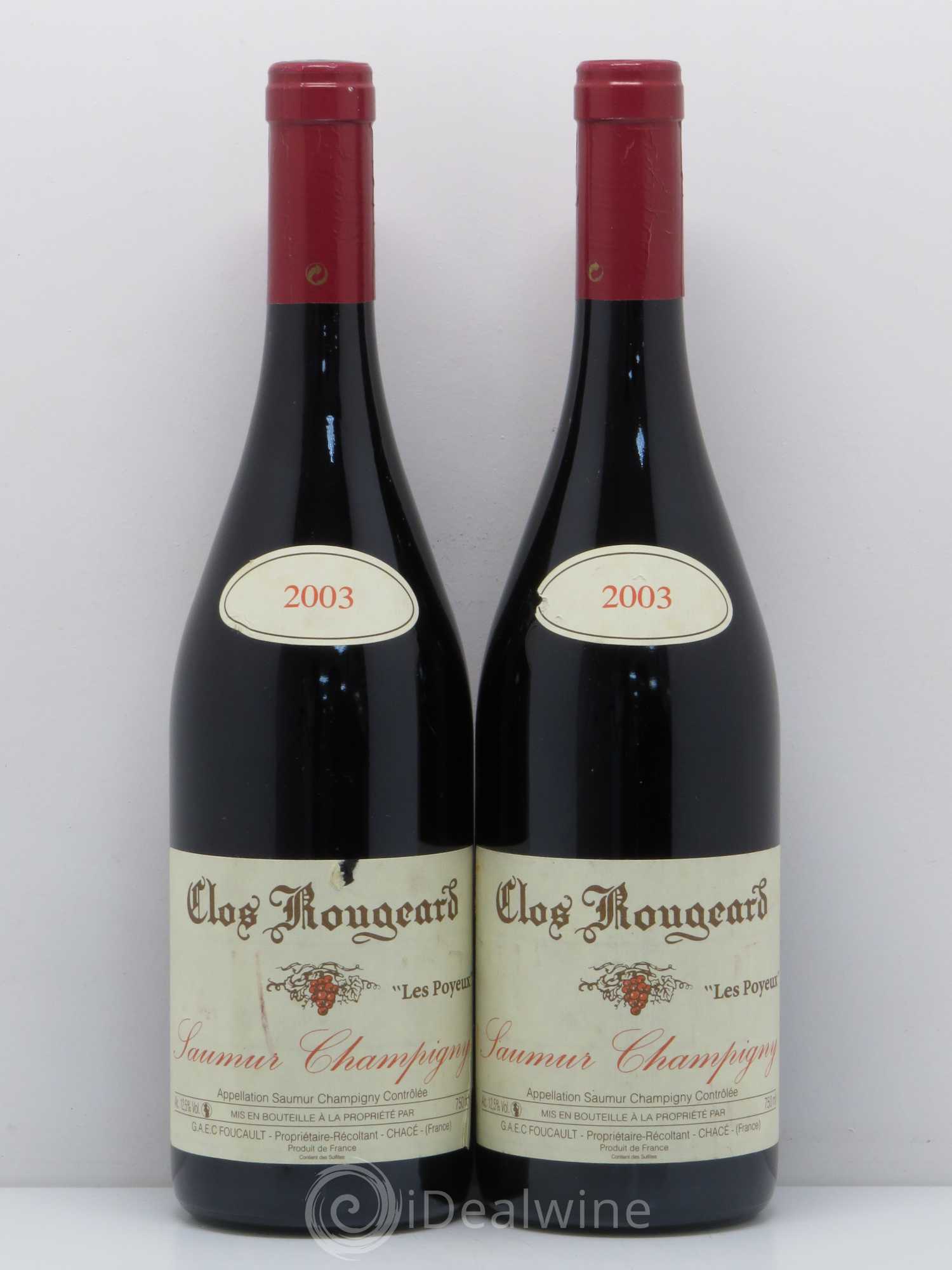 Saumur-Champigny Les Poyeux Clos Rougeard 2003 - Lot de 2 bouteilles - 0