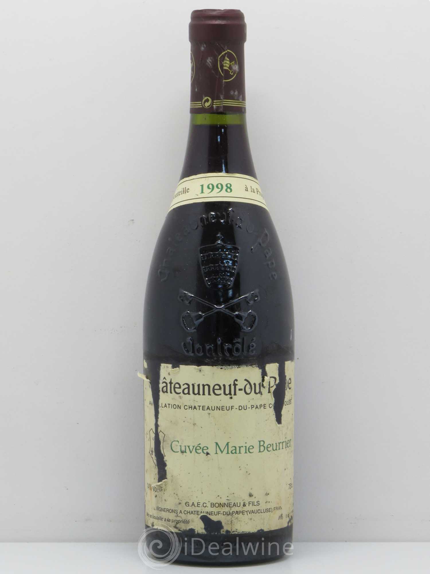 Châteauneuf-du-Pape Marie Beurrier Henri Bonneau & Fils 1998 - Lot de 1 bouteille - 0