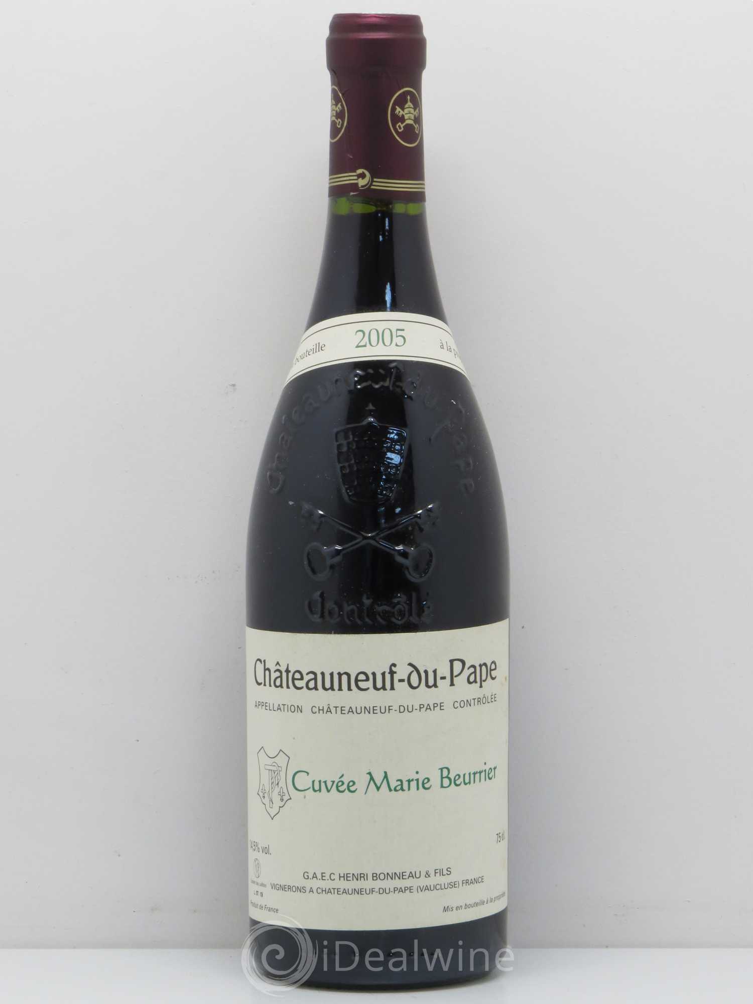 Châteauneuf-du-Pape Marie Beurrier Henri Bonneau & Fils 2005 - Lot de 1 bouteille - 0