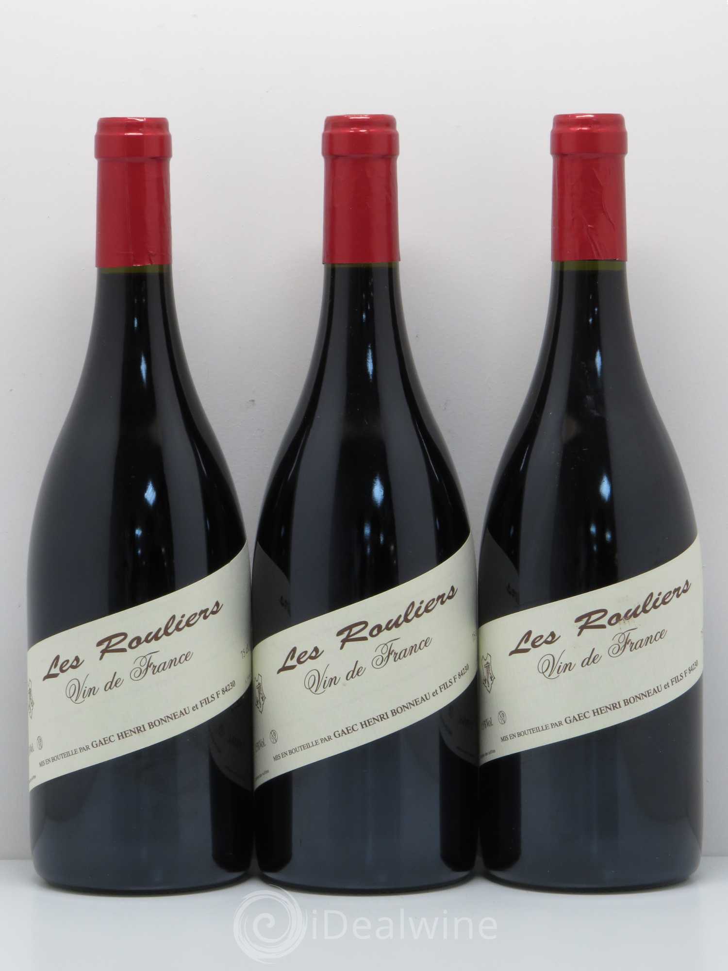 Vin de France Les Rouliers Henri Bonneau & Fils Vendanges 2011 et 2012 - Lot de 3 bouteilles - 0