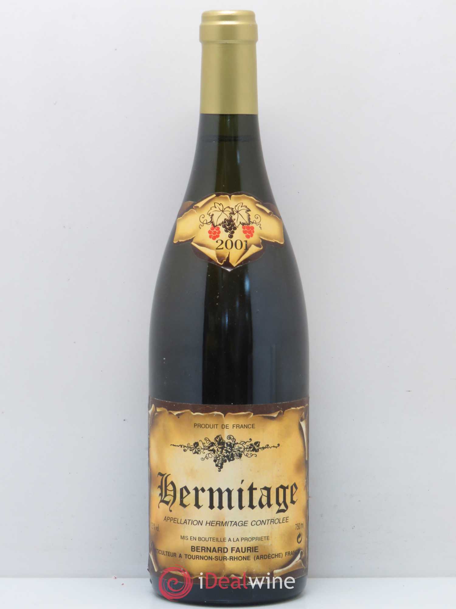 Hermitage Bernard Faurie 2001 - Posten von 1 Flasche - 0