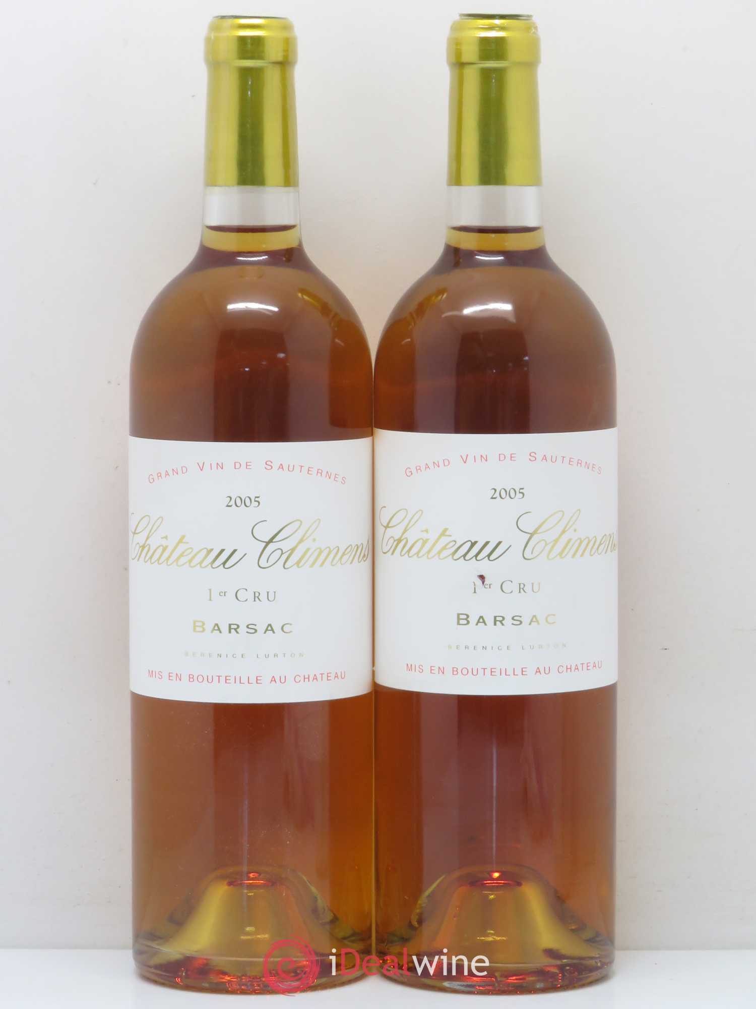 Château Climens 1er Grand Cru Classé 2005 - Lotto di 2 bottiglie - 0