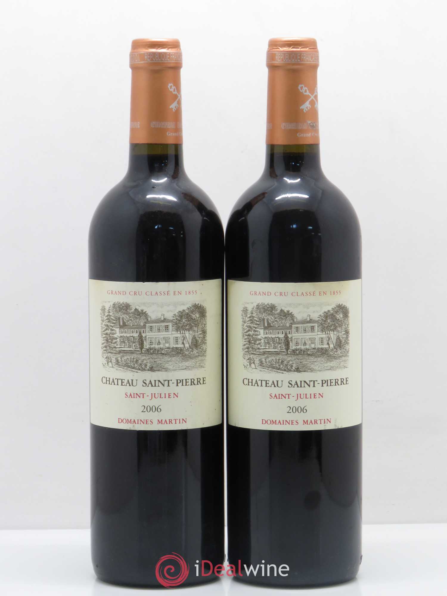 Château Saint-Pierre 4ème Grand Cru Classé 2006 - Lot de 2 bouteilles - 0