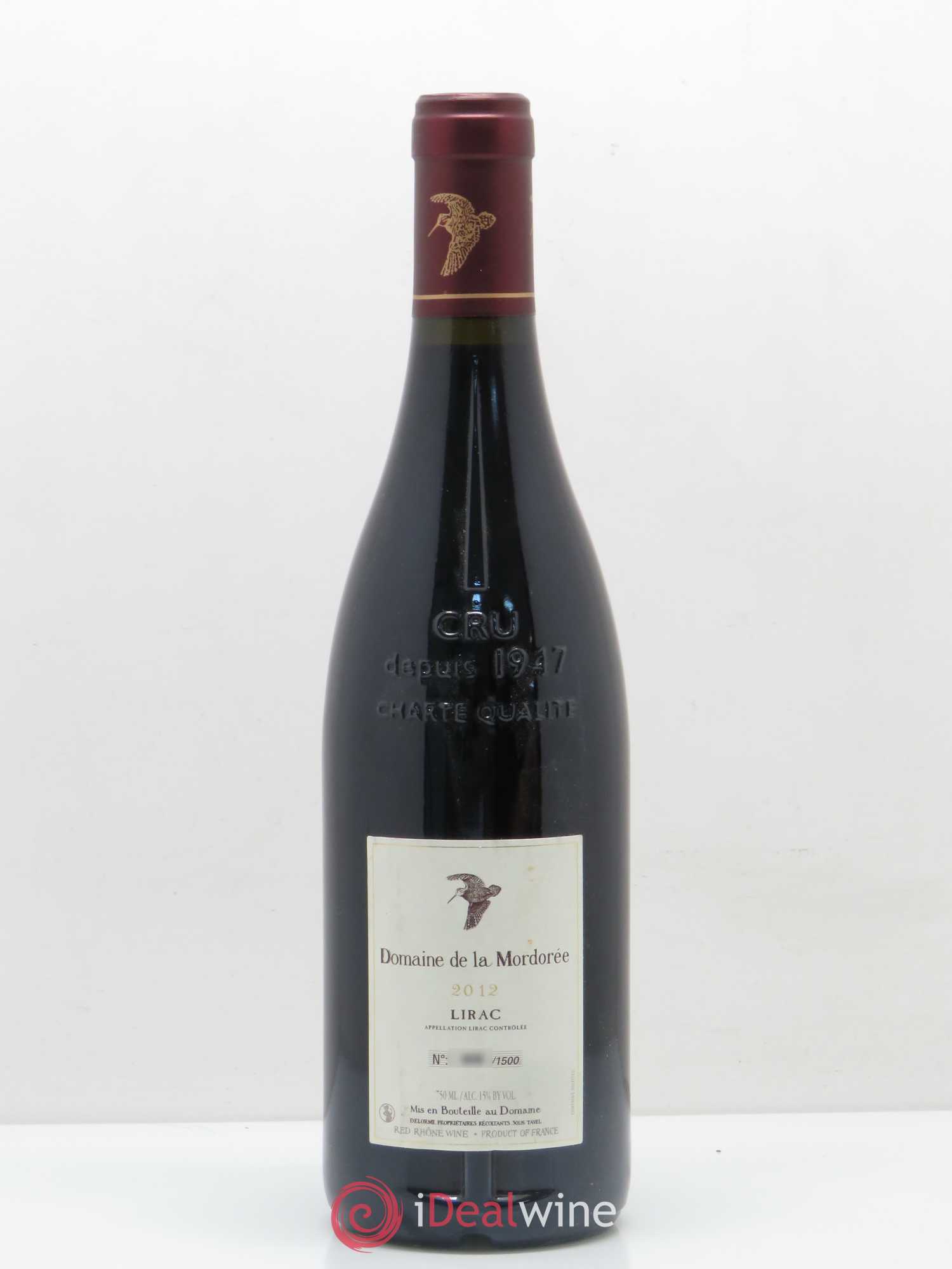 Châteauneuf-du-Pape La Plume du Peintre La Mordorée (Domaine de) 2012 - Lot de 1 bouteille - 1