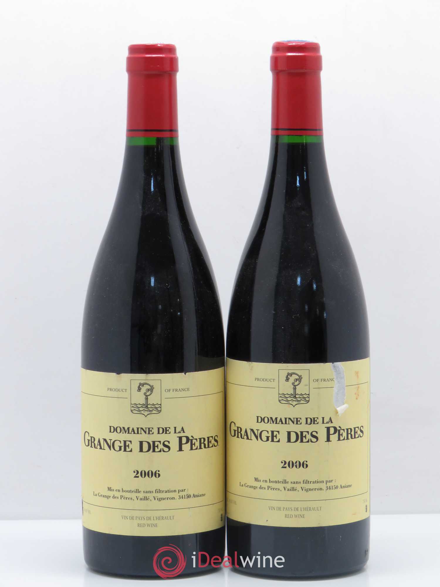 Pays d'Hérault Grange des Pères Laurent Vaillé 2006 - Lot de 2 bouteilles - 0