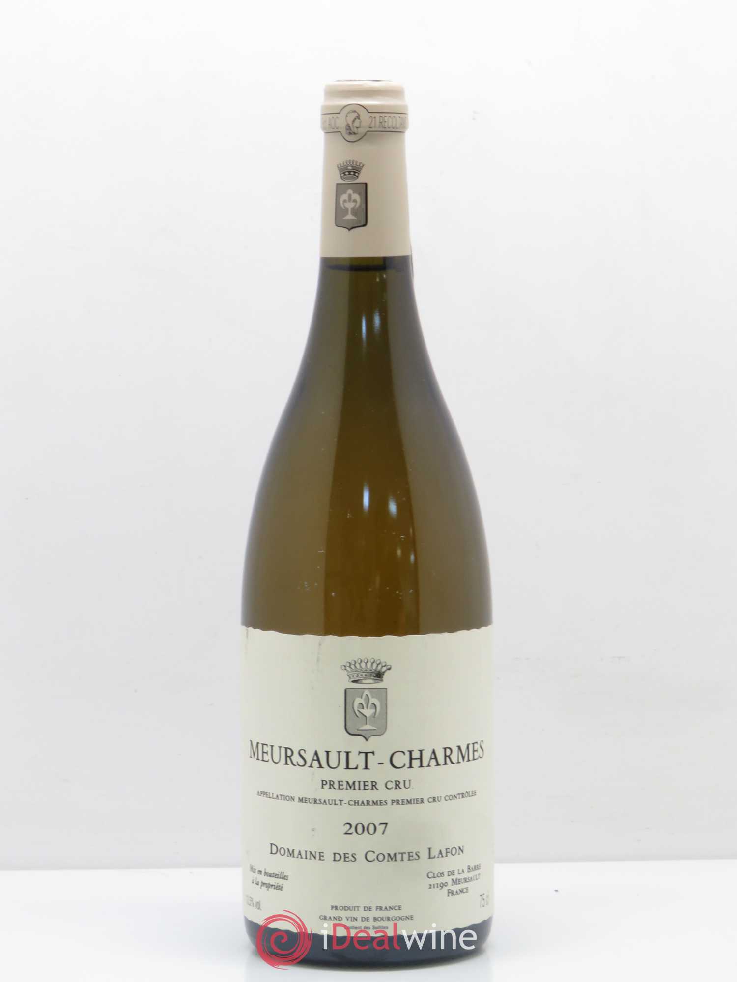 Meursault 1er Cru Charmes Comtes Lafon (Domaine des) 2007 - Lot de 1 bouteille - 0