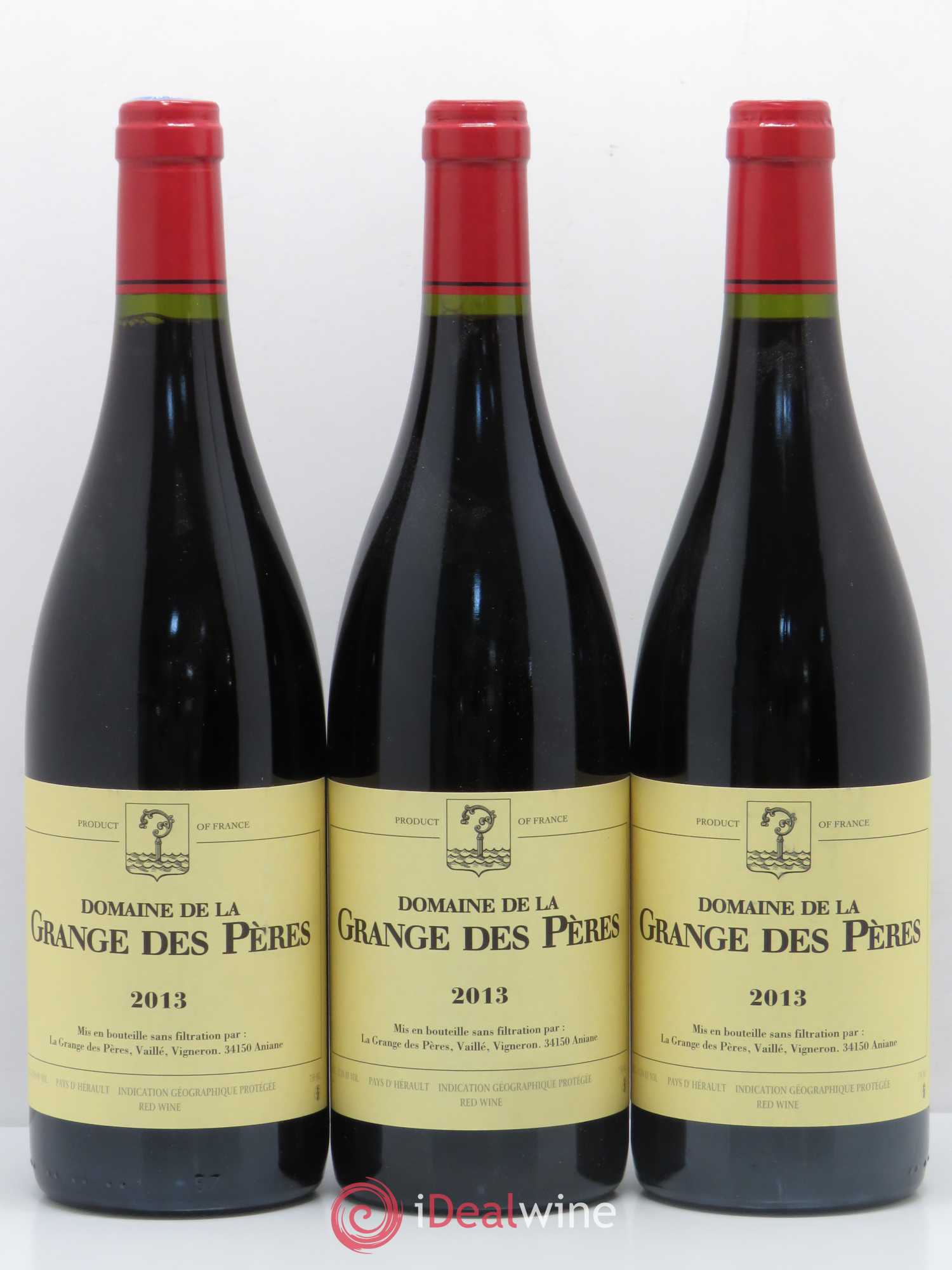 Pays d'Hérault Grange des Pères Laurent Vaillé 2013 - Lot de 3 bouteilles - 0