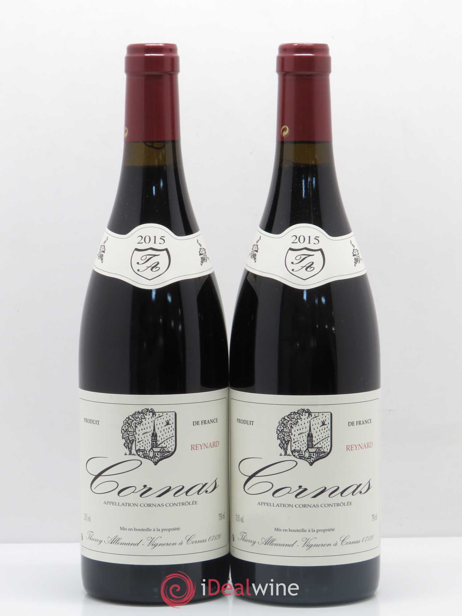 Cornas Reynard Thierry Allemand 2015 - Lot de 2 bouteilles - 0
