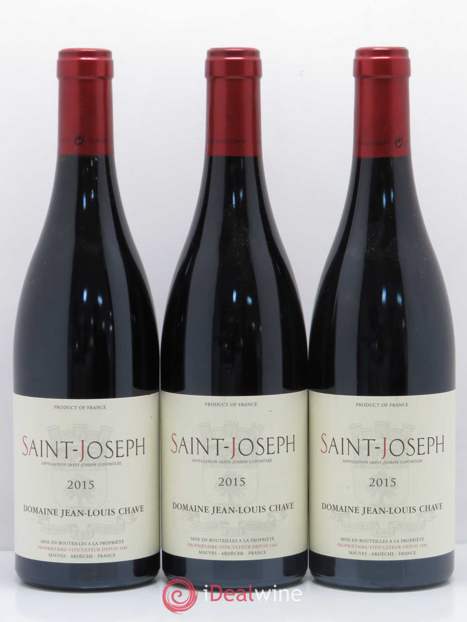 Saint-Joseph Jean-Louis Chave 2015 - Lot de 3 bouteilles - 0