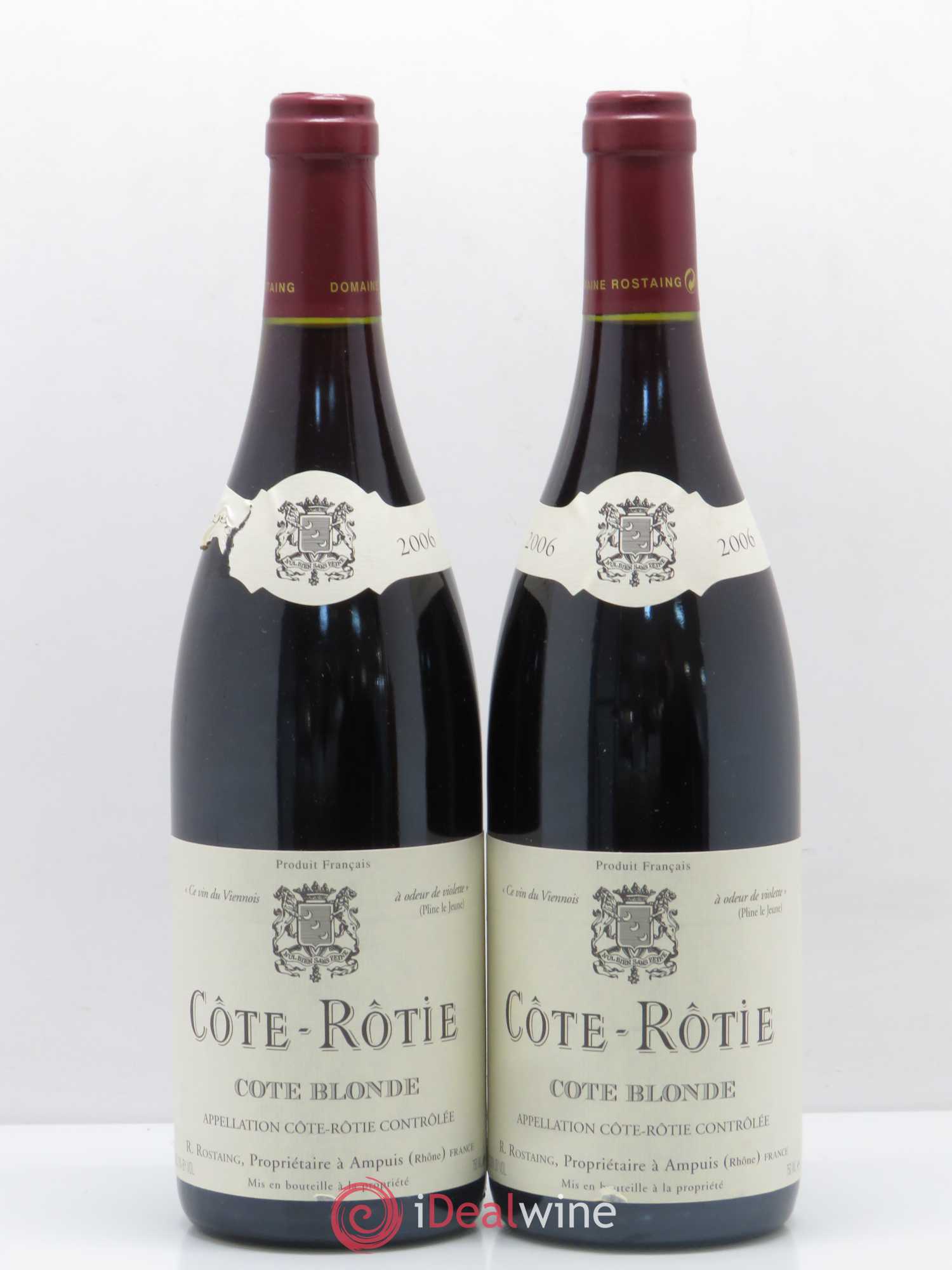 Côte-Rôtie Côte Blonde René Rostaing 2006 - Lot de 2 bouteilles - 0