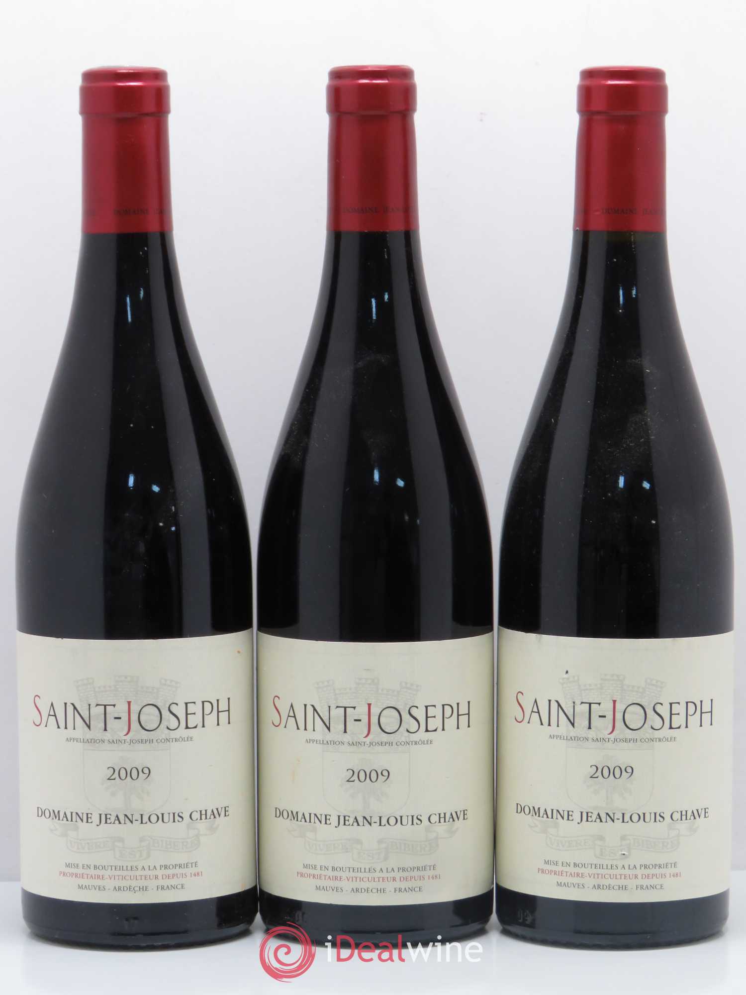 Saint-Joseph Jean-Louis Chave 2009 - Lot de 3 bouteilles - 0