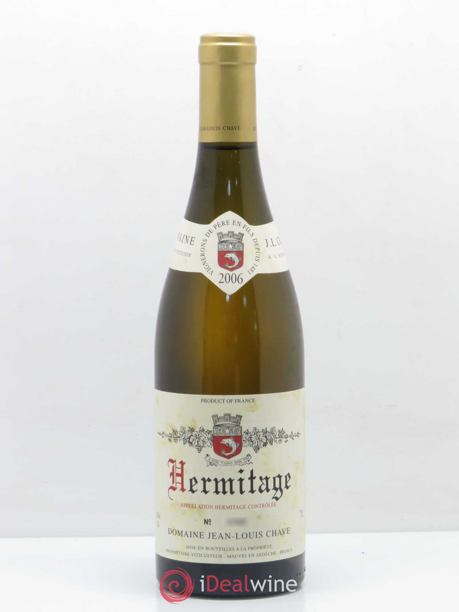 Hermitage Jean-Louis Chave 2006 - Lot de 1 bouteille - 0
