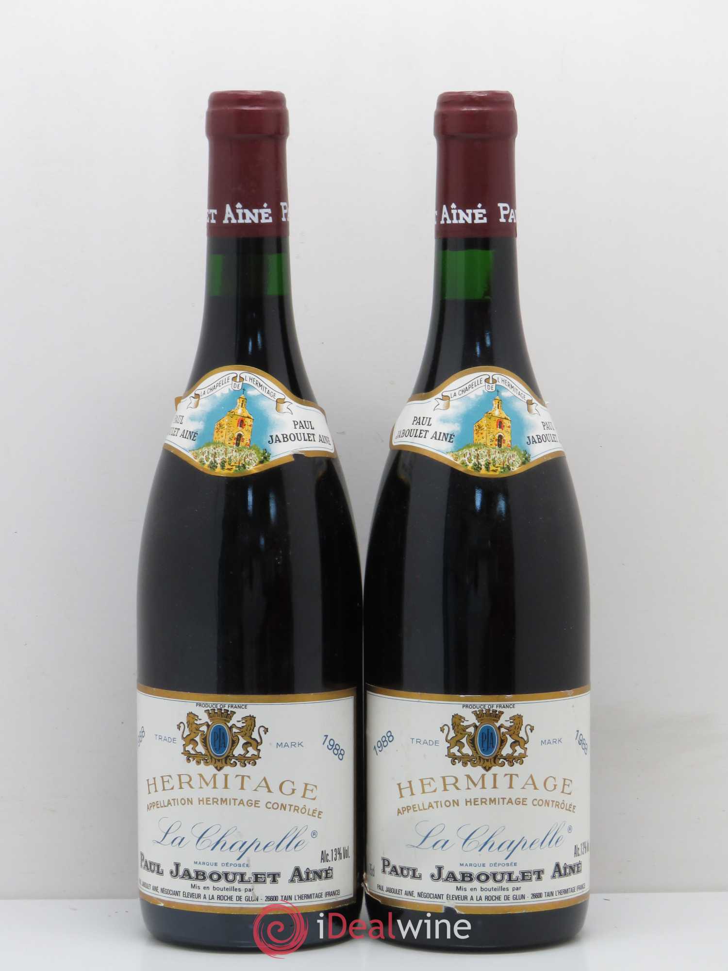 Hermitage La Chapelle Paul Jaboulet Ainé 1988 - Lot de 2 bouteilles - 0