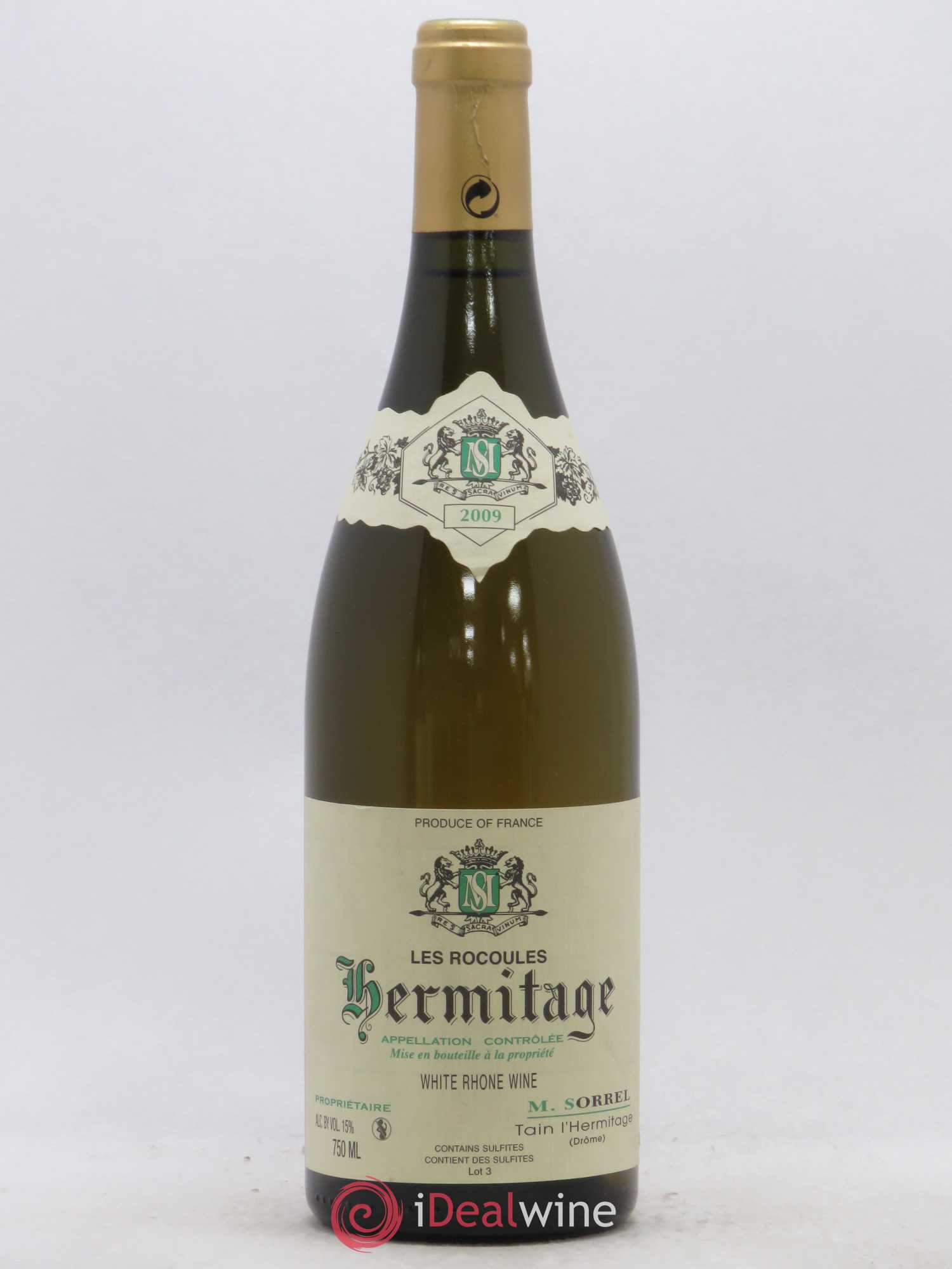 Hermitage Les Rocoules Marc Sorrel 2009 - Lot de 1 bouteille - 0
