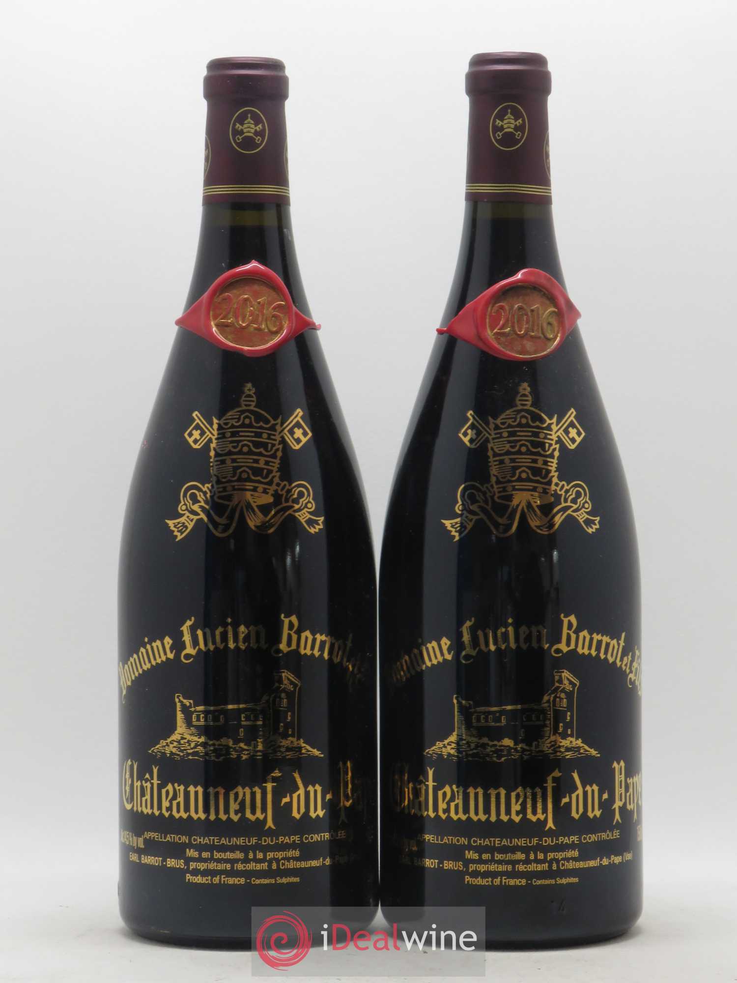 Châteauneuf-du-Pape Domaine Lucien Barrot 2016 - Posten von 2 Magnum - 0