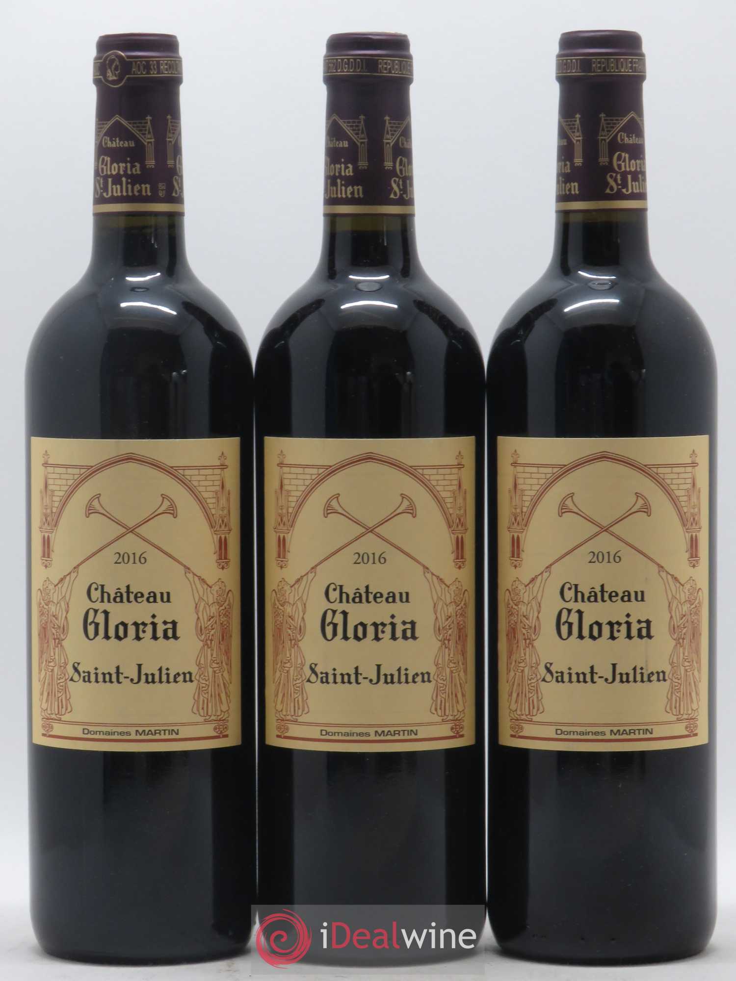 Château Gloria 2016 - Lot de 3 bouteilles - 0