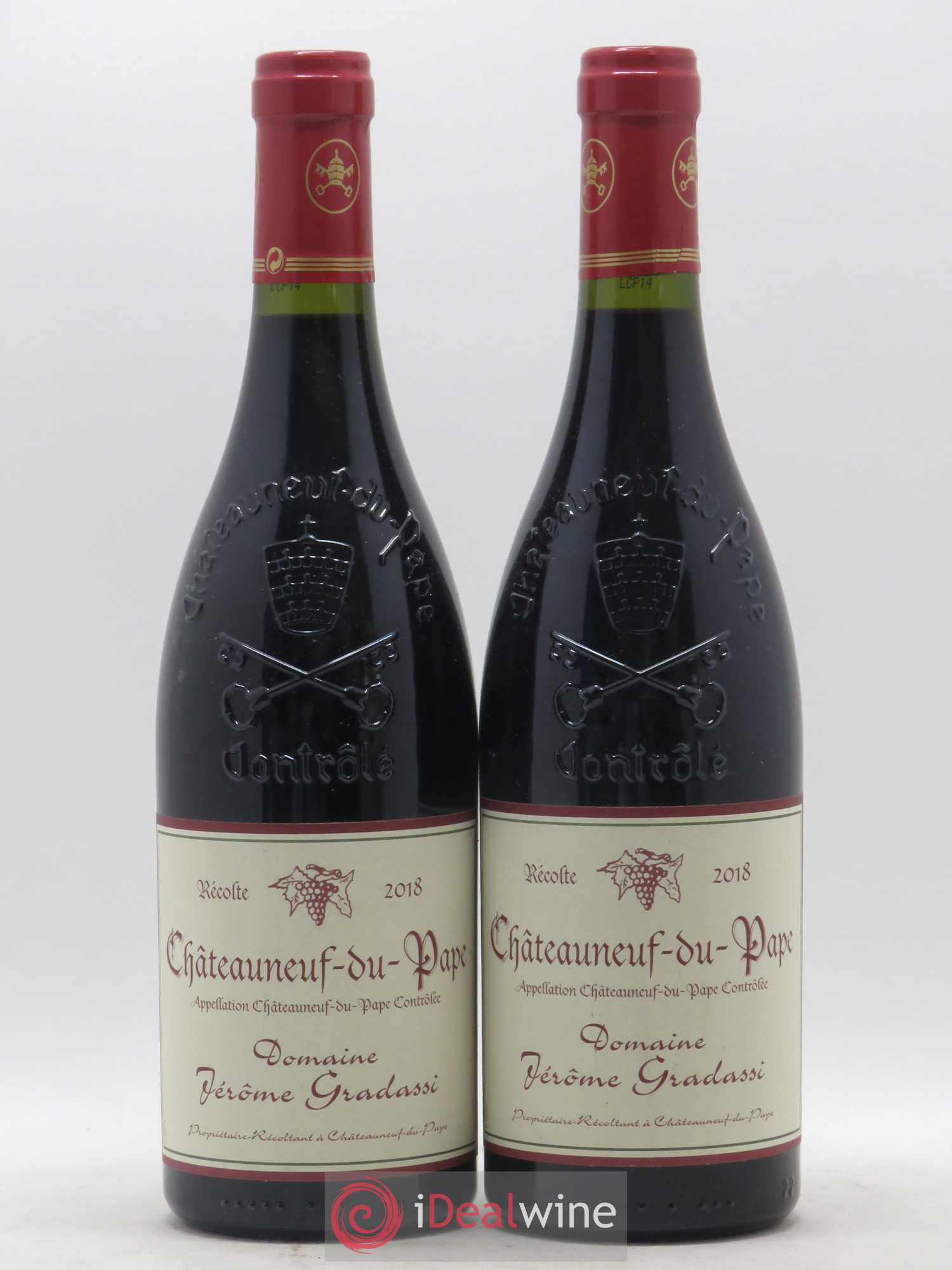 Châteauneuf-du-Pape Domaine Jerome Grassadi 2018 - Posten von 2 Flaschen - 0