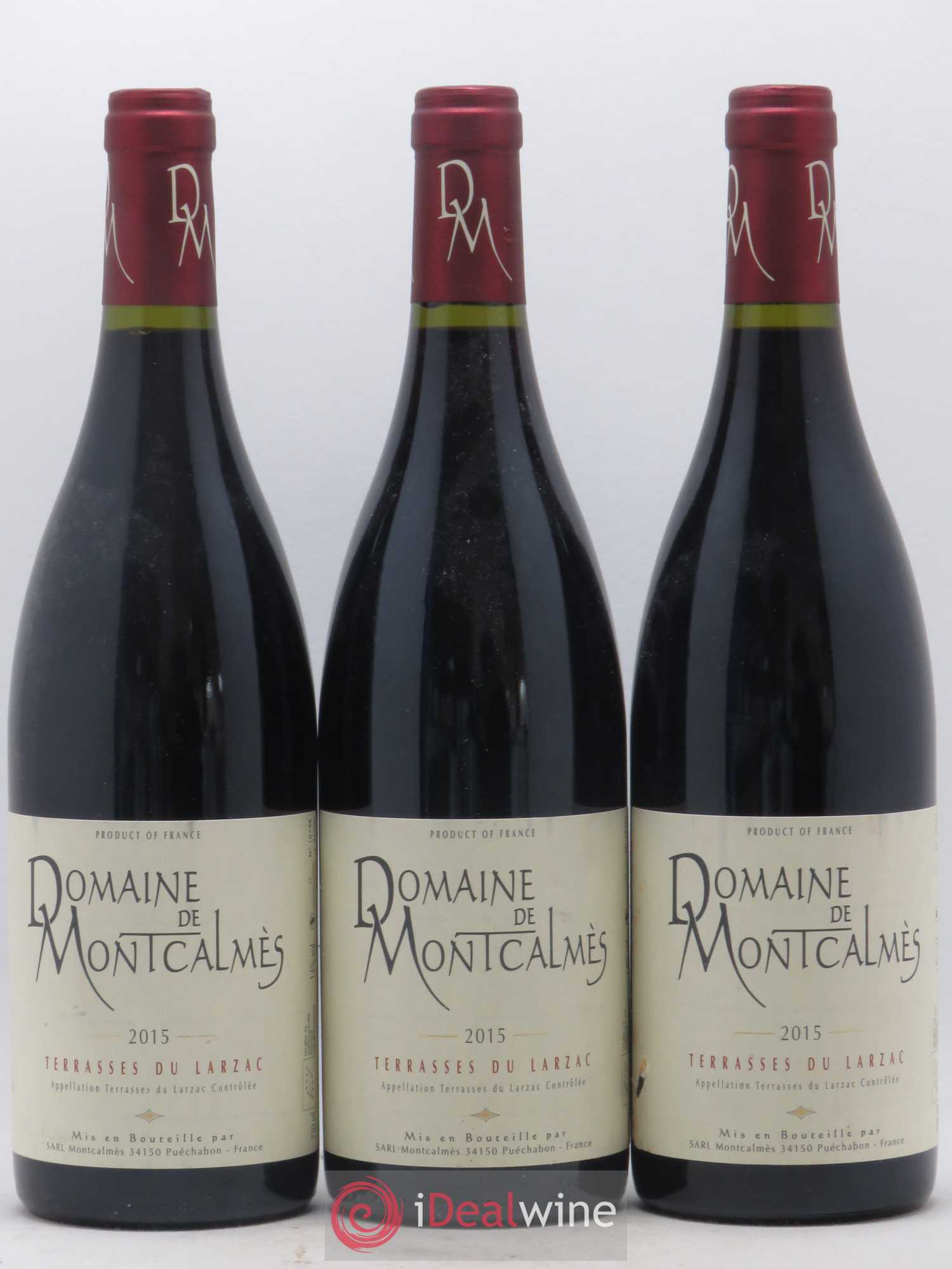 Terrasses du Larzac Domaine de Montcalmès Frédéric Pourtalié 2015 - Lot de 3 bouteilles - 0