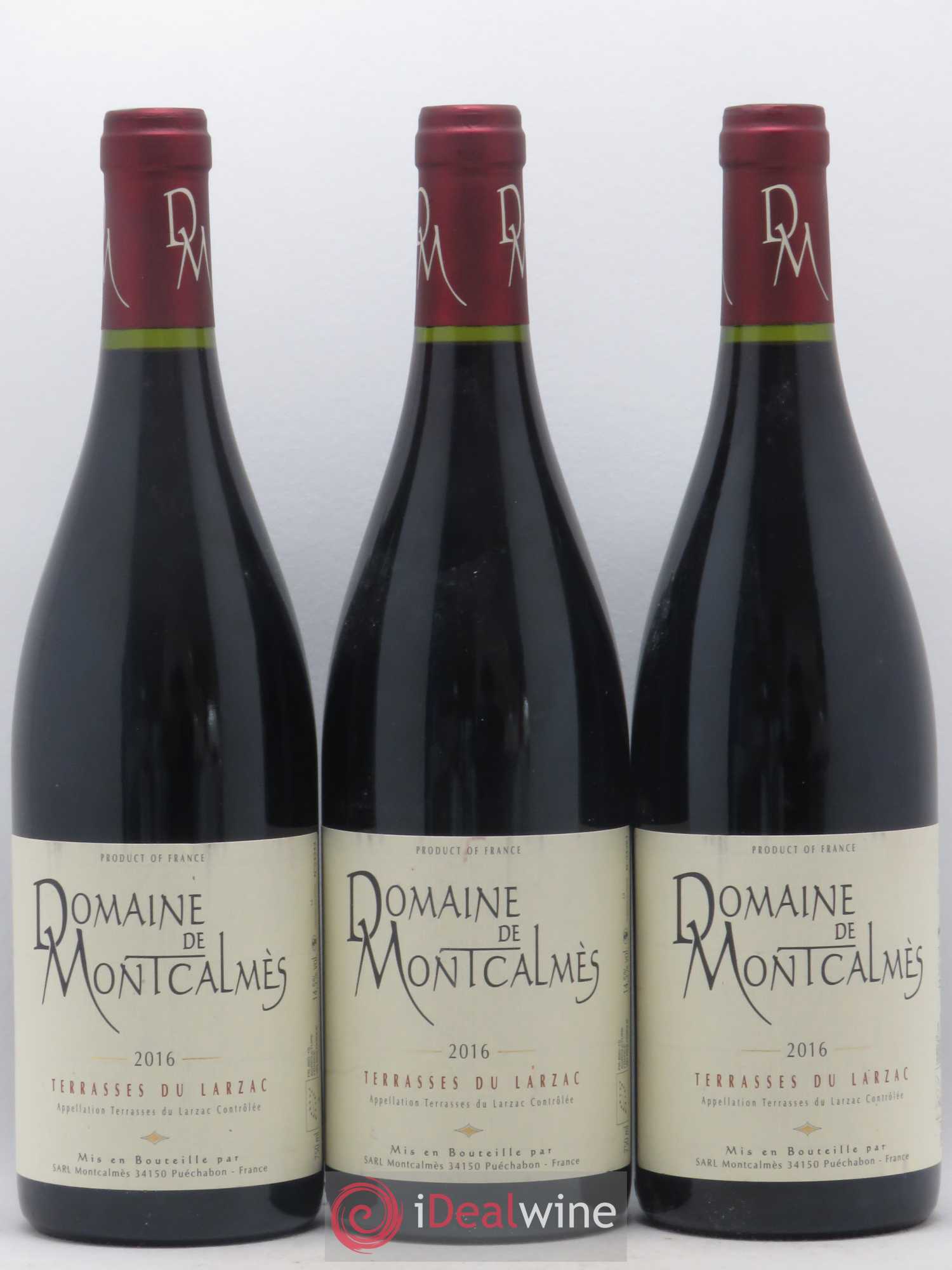 Terrasses du Larzac Domaine de Montcalmès Frédéric Pourtalié 2016 - Lot de 3 bouteilles - 0