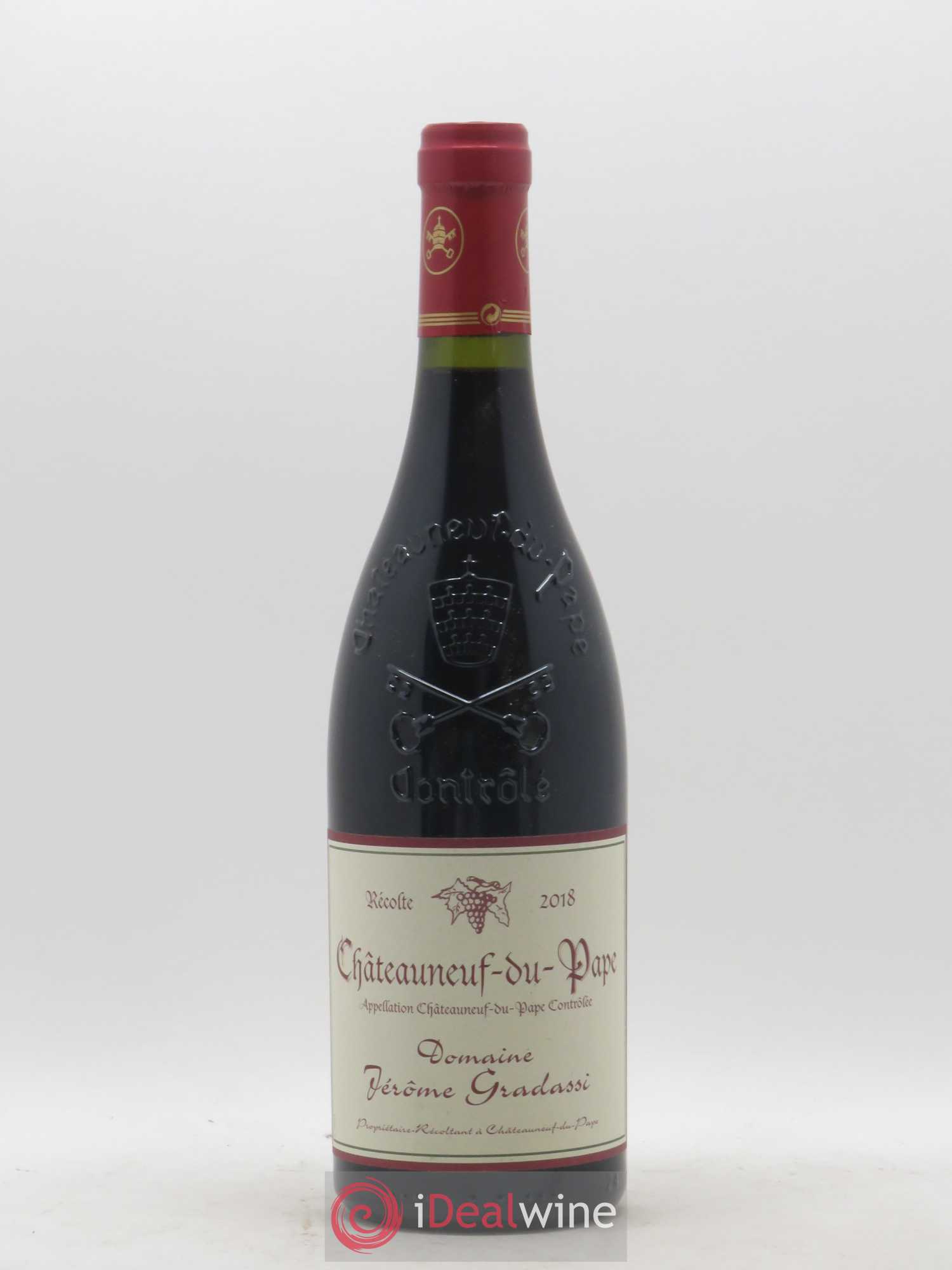 Châteauneuf-du-Pape Domaine Jerome Grassadi 2018 - Posten von 1 Flasche - 0
