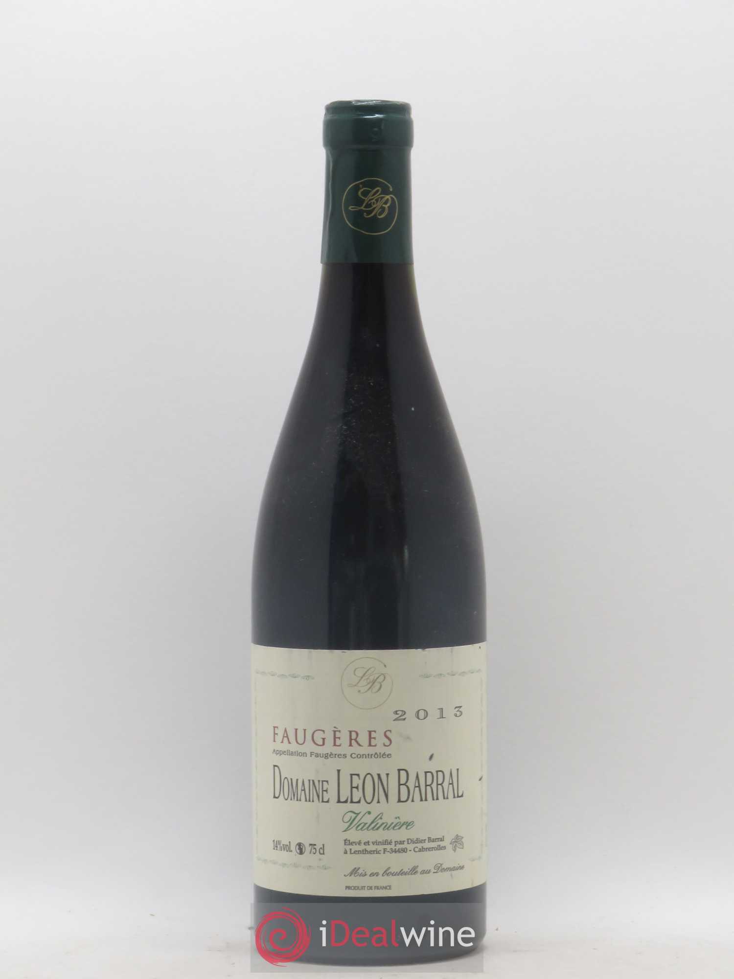 Faugères Valinière Domaine Léon Barral 2013 - Lot de 1 bouteille - 0