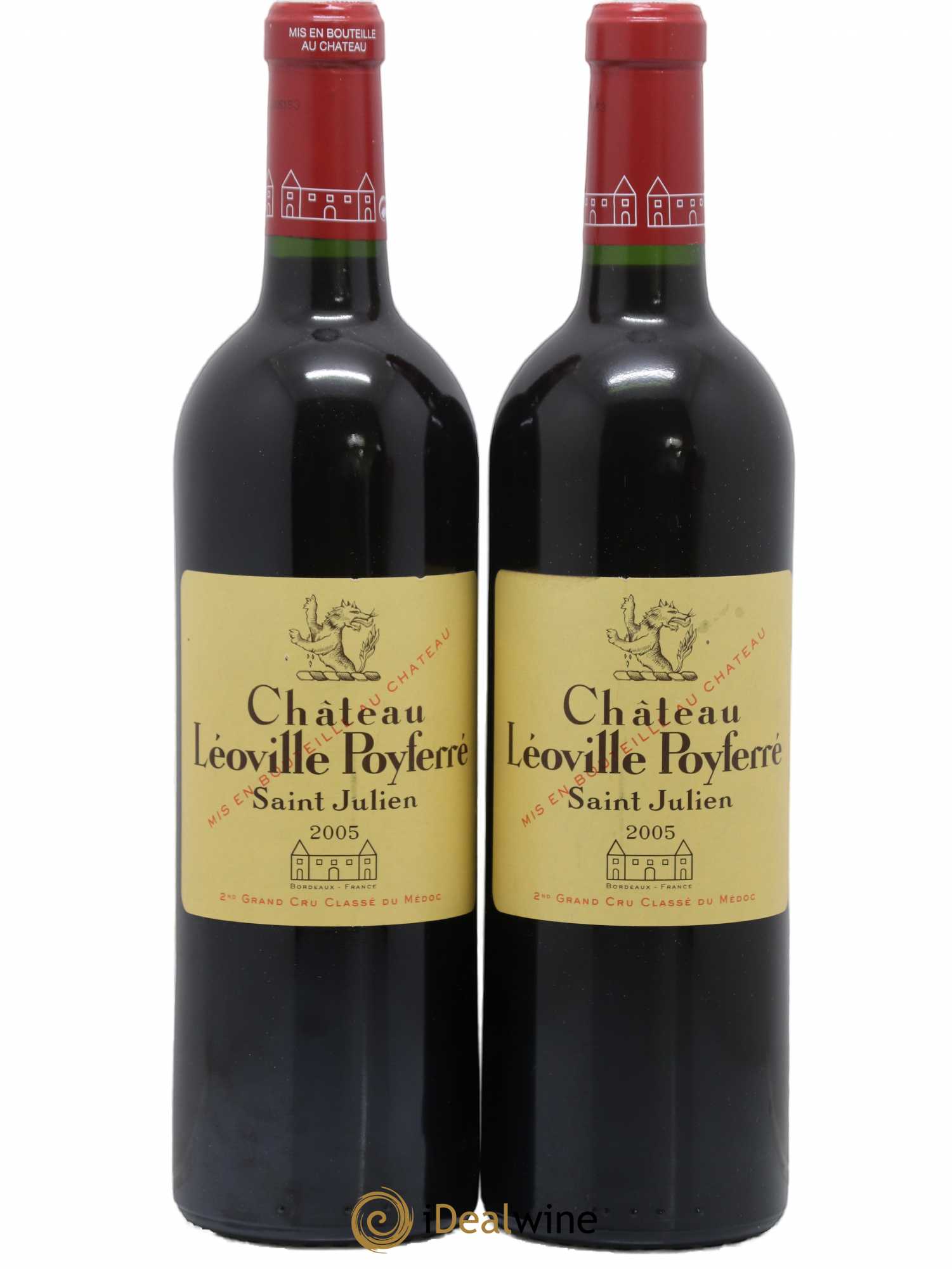 Château Léoville Poyferré 2ème Grand Cru Classé 2005 - Lot de 2 bouteilles - 0