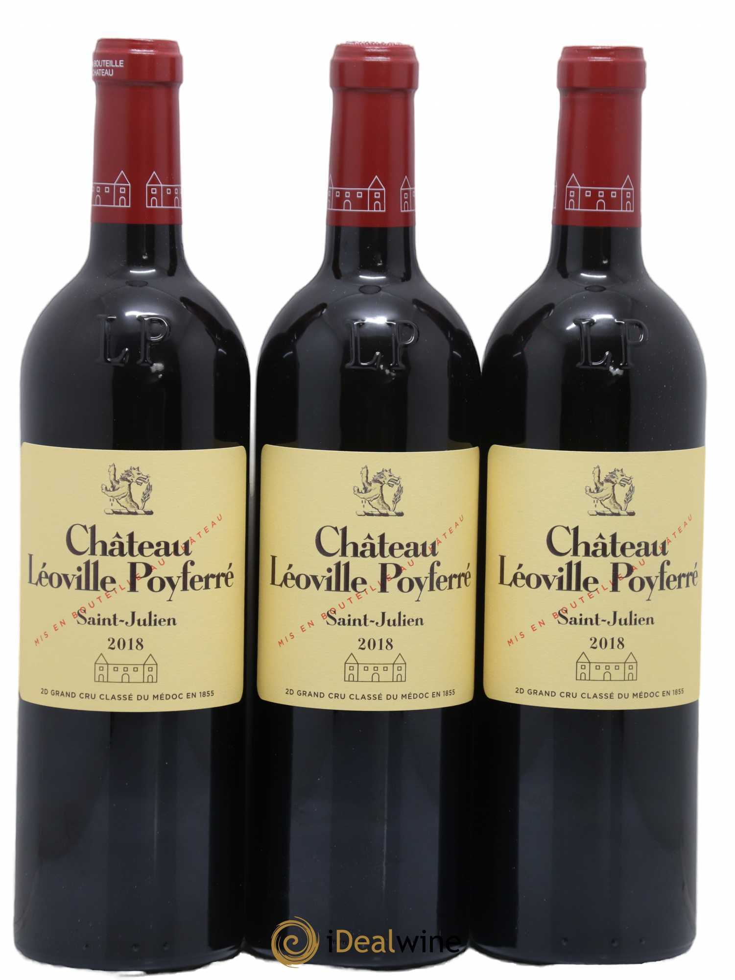 Château Léoville Poyferré 2ème Grand Cru Classé 2018 - Lot de 3 bouteilles - 0