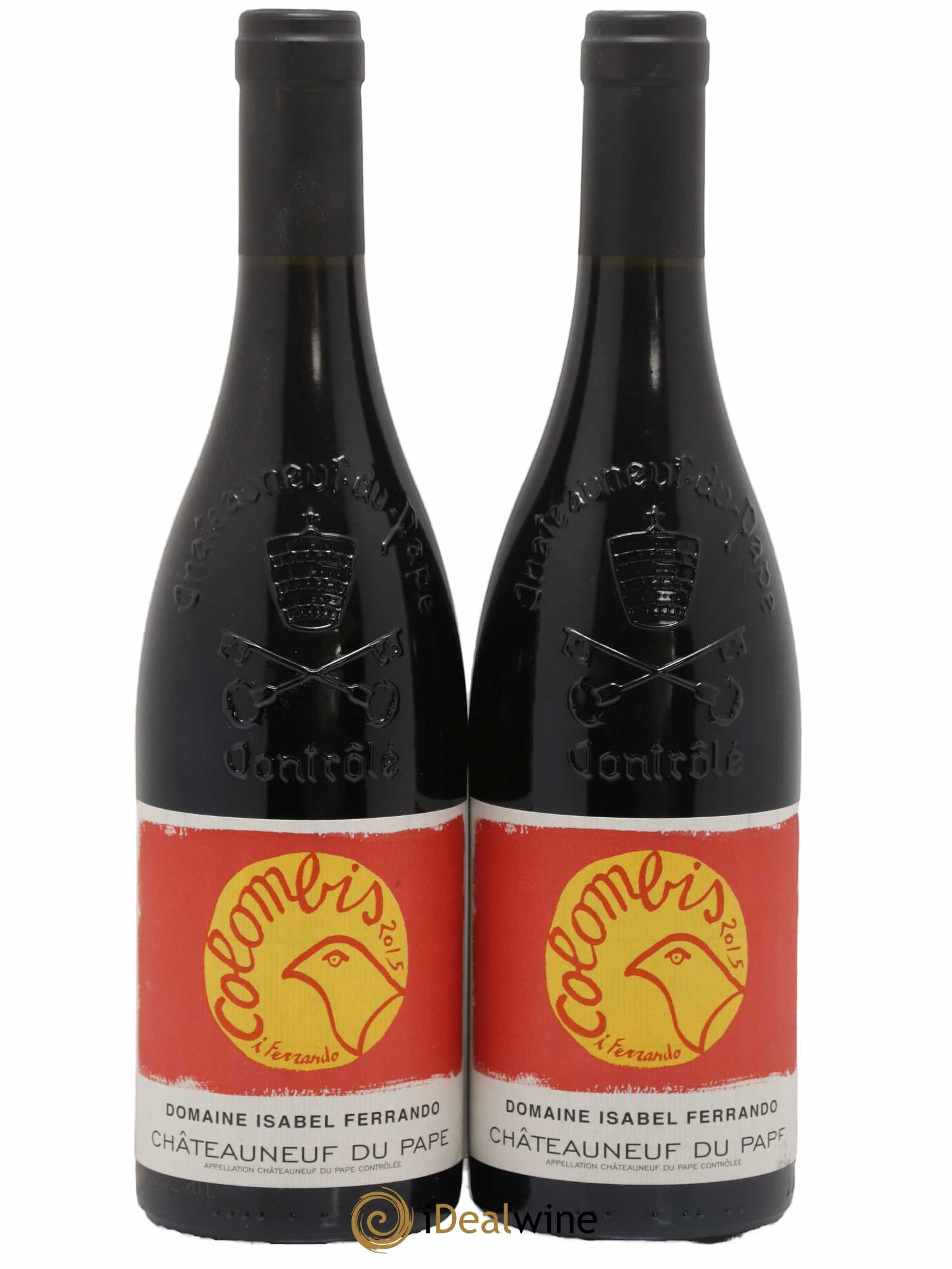 Châteauneuf-du-Pape Colombis Domaine Saint-Préfert 2015 - Lot de 2 bouteilles - 0