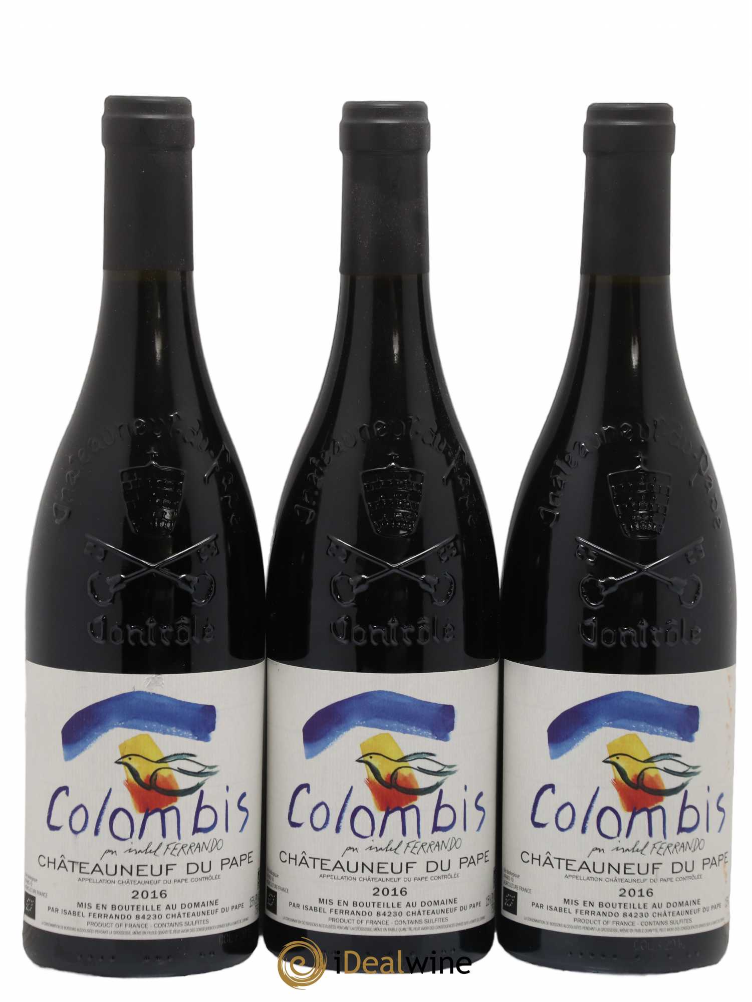 Châteauneuf-du-Pape Colombis Domaine Saint-Préfert 2016 - Lot de 3 bouteilles - 0