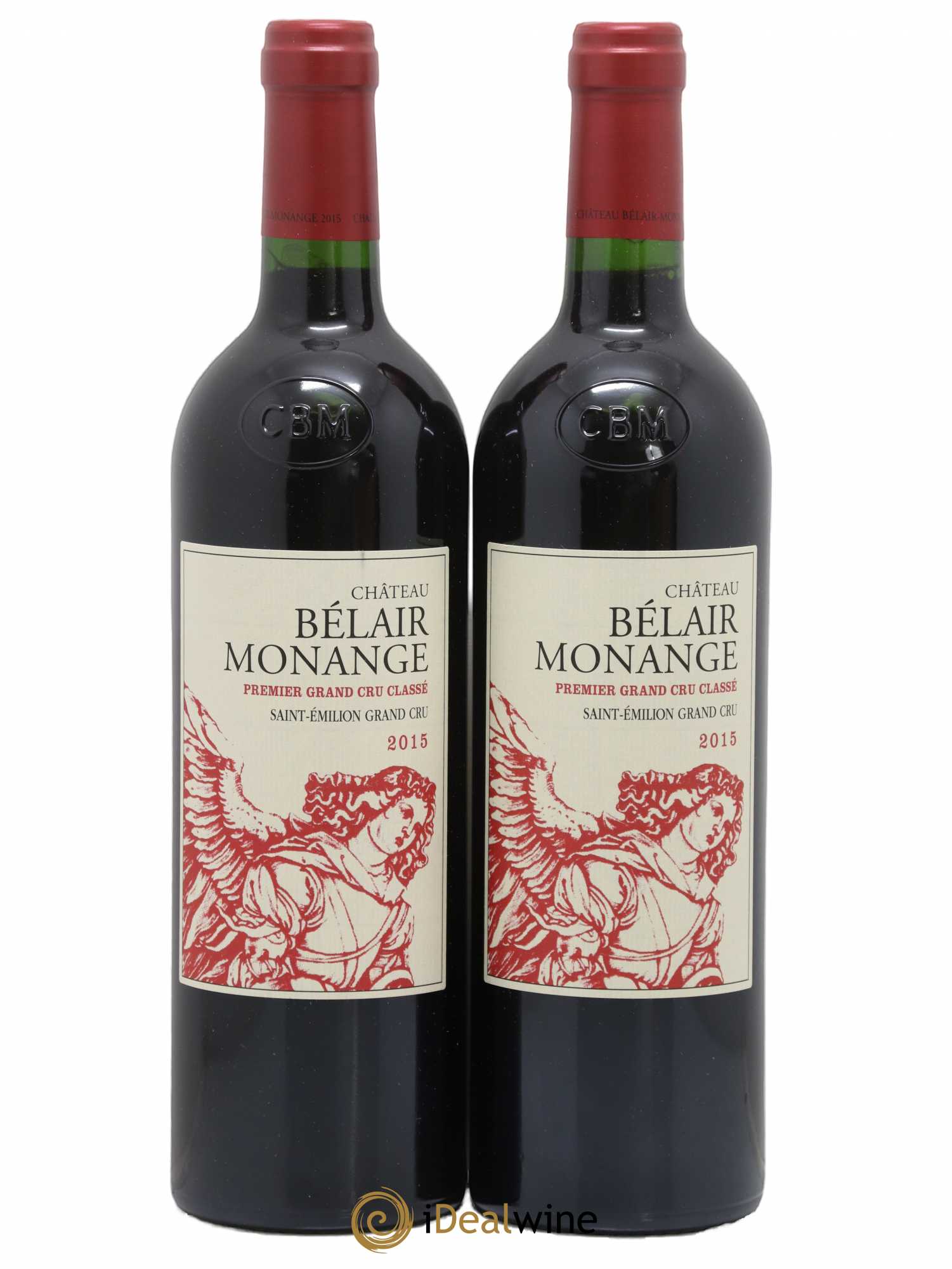 Château Belair (Belair-Monange) 1er Grand Cru Classé B 2015 - Lot de 2 bouteilles - 0