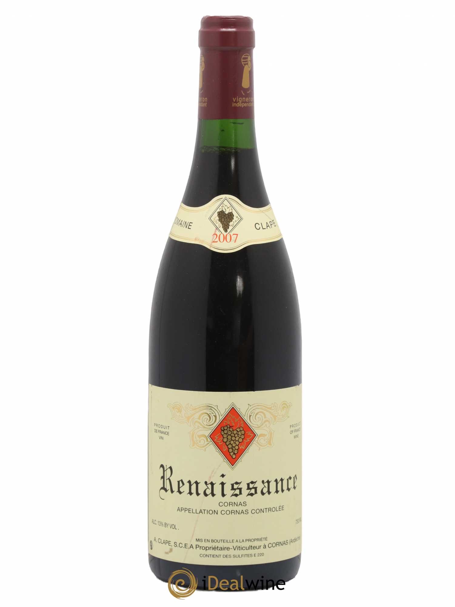 Cornas Renaissance Auguste Clape 2007 - Lot de 1 bouteille - 0