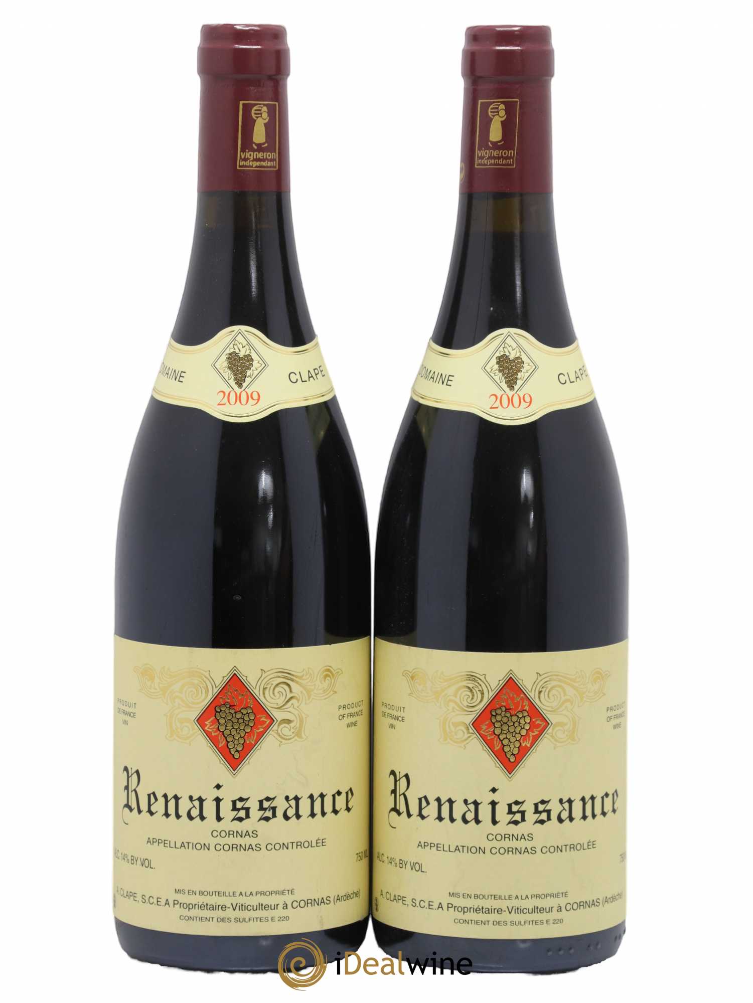Cornas Renaissance Auguste Clape 2009 - Posten von 2 Flaschen - 0