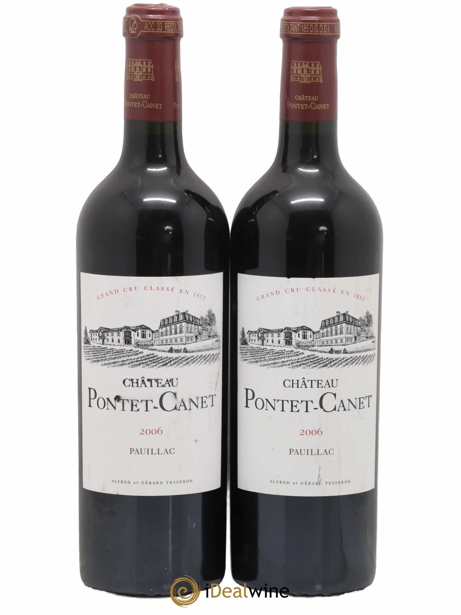 Château Pontet Canet 5ème Grand Cru Classé 2006 - Lot de 2 bouteilles - 0