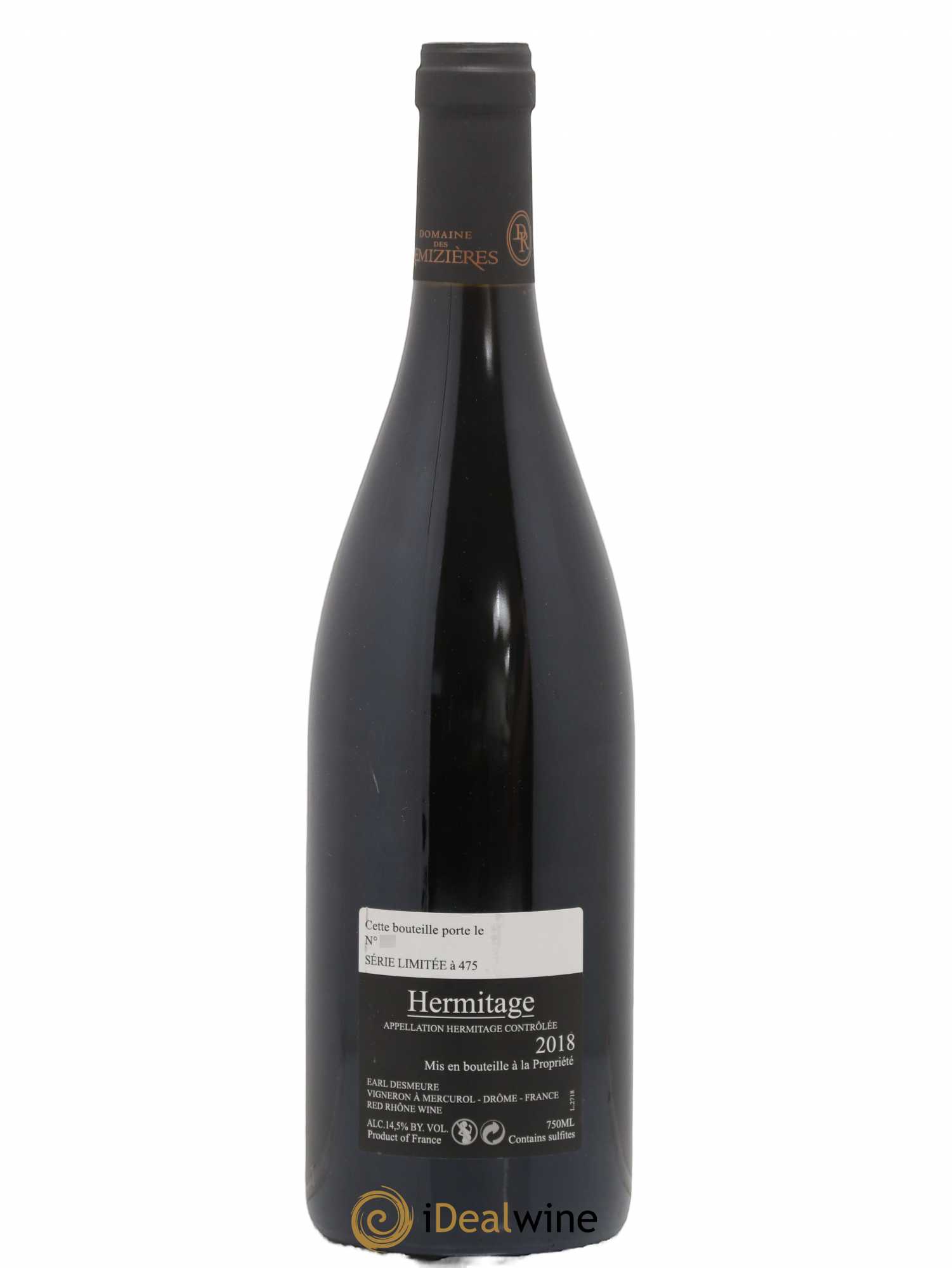 Hermitage Autrement Rémizières (Domaine des) 2018 - Lot de 1 bouteille - 1