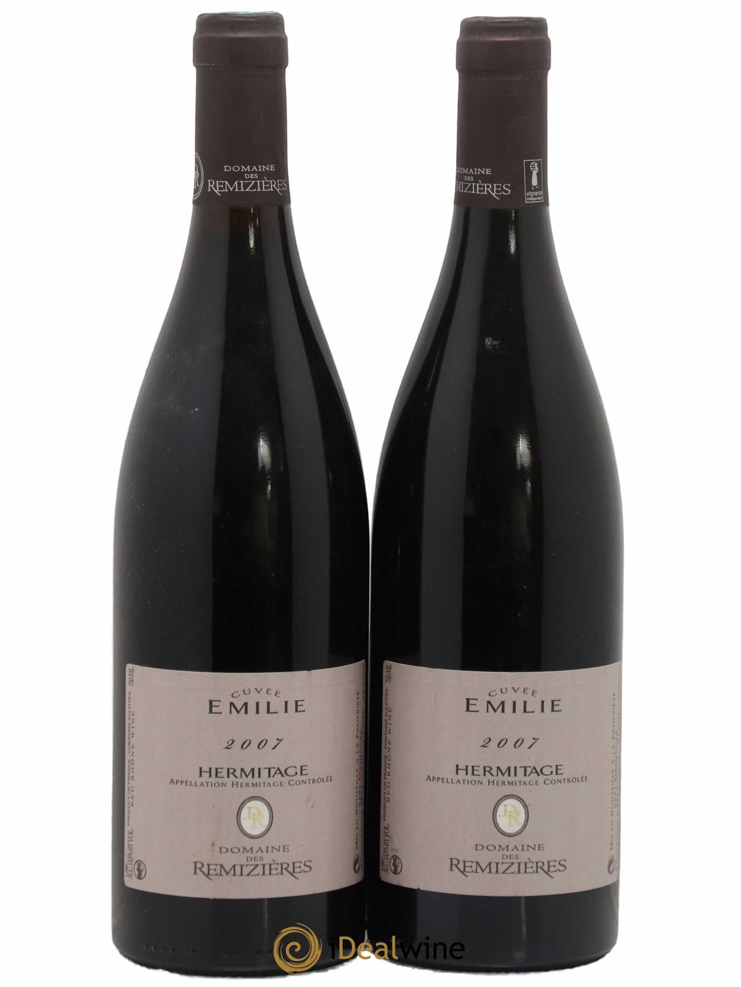 Hermitage Cuvée Emilie Rémizières (Domaine des) 2007 - Lot de 2 bouteilles - 0